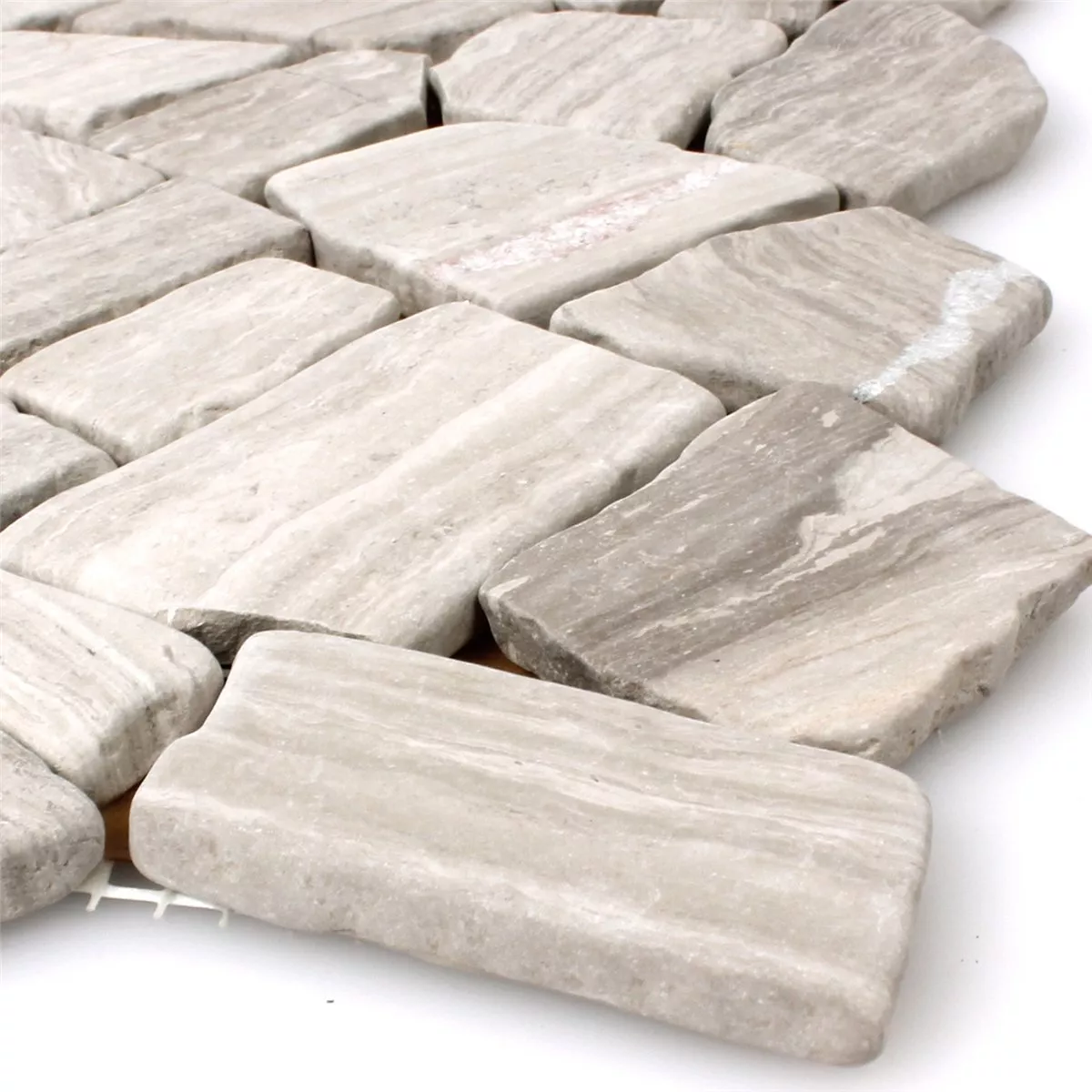 Mозаечни Плочки Mраморна Фрактура Сив Раета Mозаечни Плочки Mраморна Фрактура Сив Раета