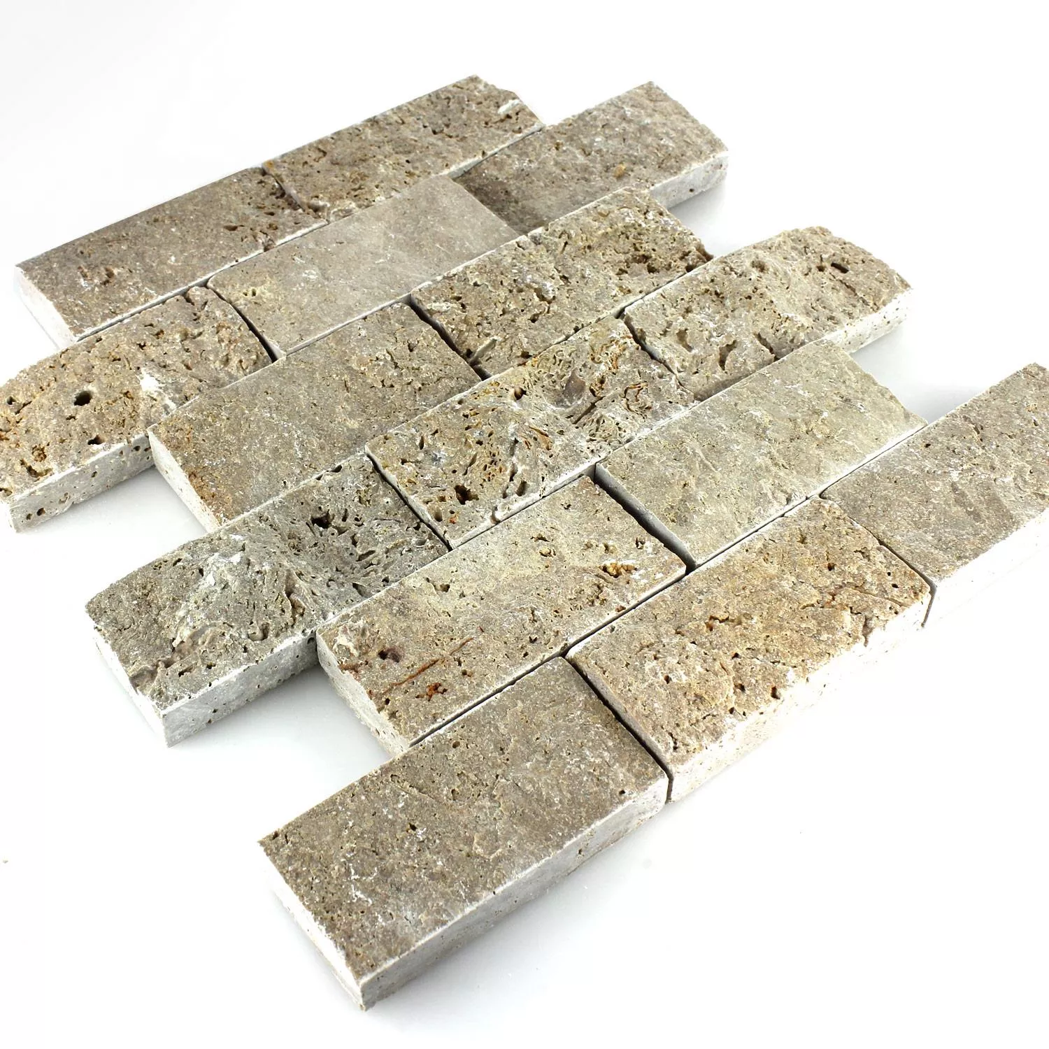 Mозаечни Плочки Естествен Kамък 3D Sumba Noce Brick