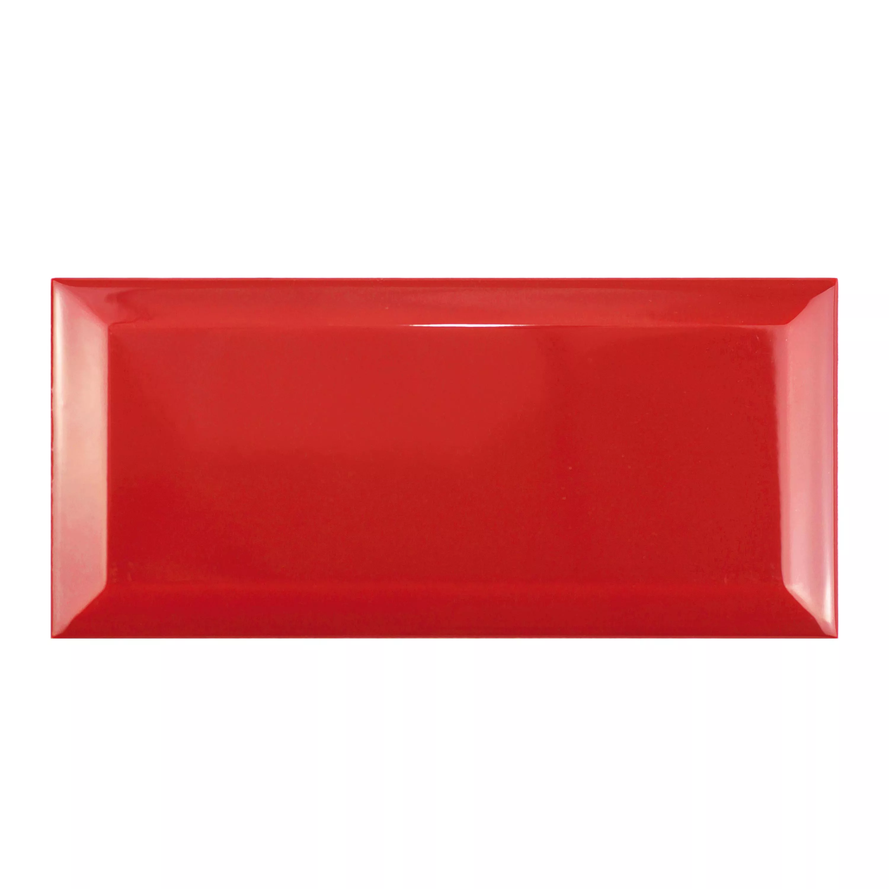 Mодел Metro Cтенни Плочки Brasilia Фасет 7,5x15x0,7cm Rojo