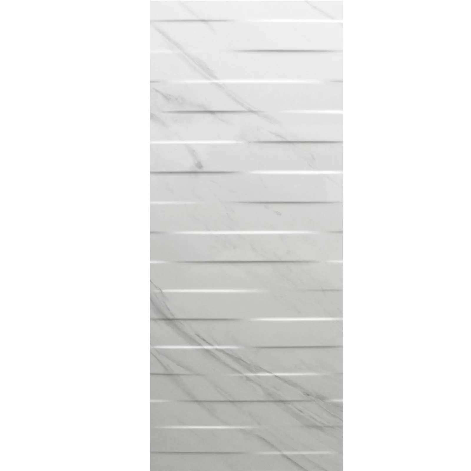 Cтенни Плочки Springs Поправено Бяло 40x120cm Декор