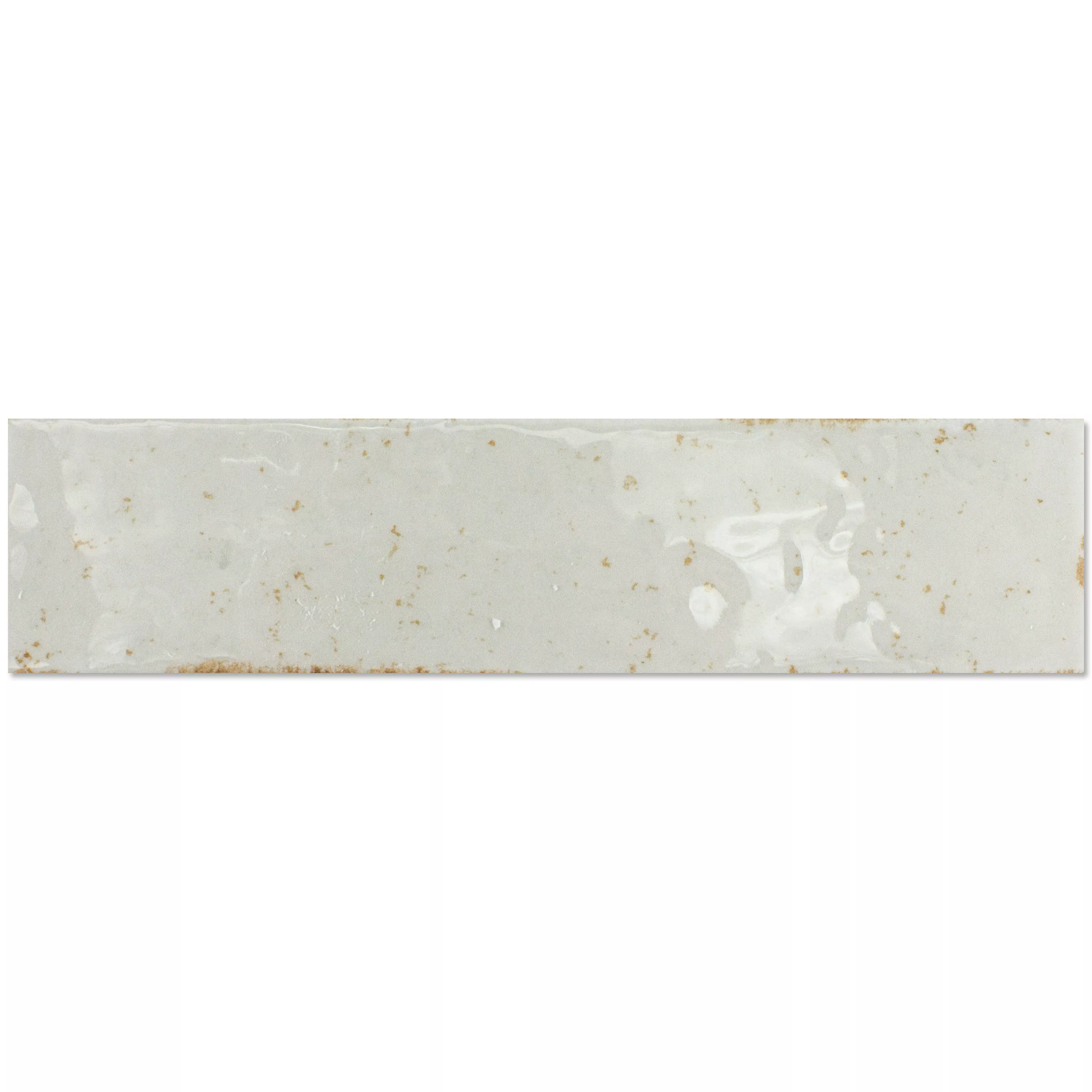 Cтенни Плочки Kiowa Блестящ Вълнообразен Бяло 6x25cm