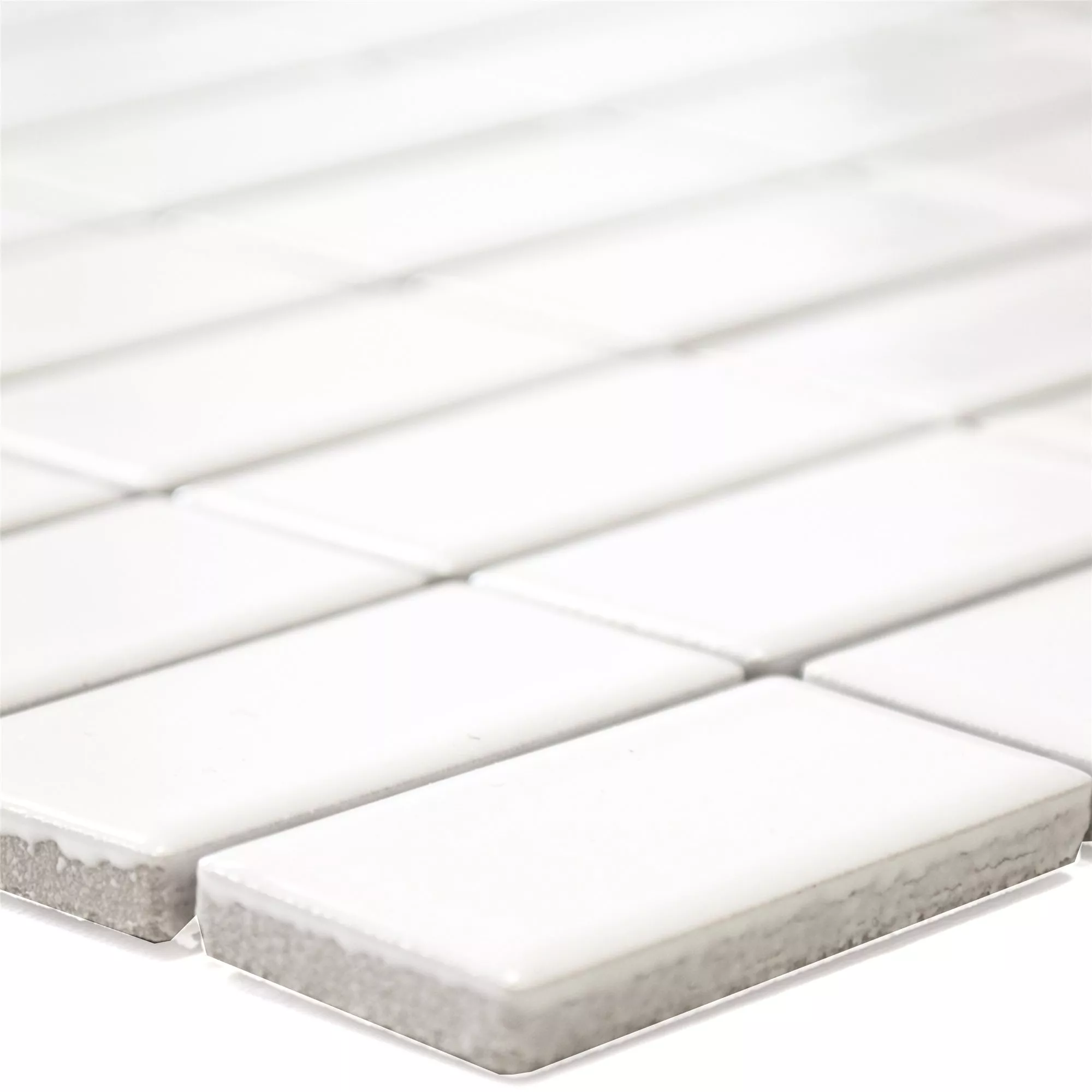 Грънчарство Mозаечни Плочки Adrian Бяло Блестящ Правоъгълник Грънчарство Mозаечни Плочки Adrian Бяло Блестящ Правоъгълник