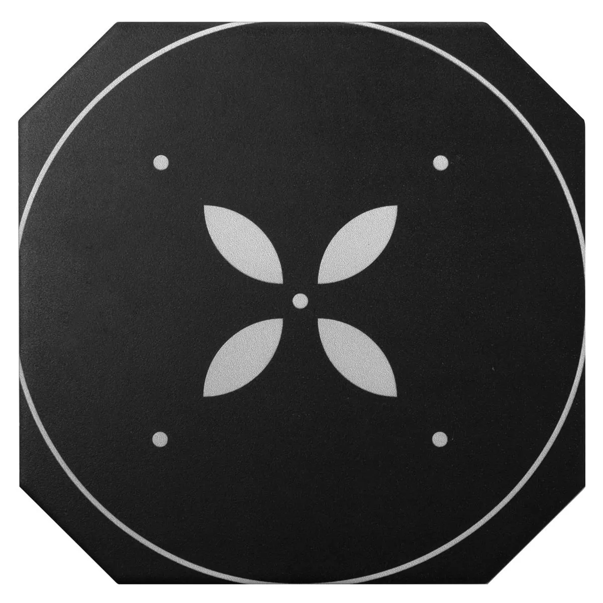 Размер на модела Порцеланови Kаменинови Изделия Плочки Genexia Черно Бяло Decor 2 Осмоъгълник 20x20cm