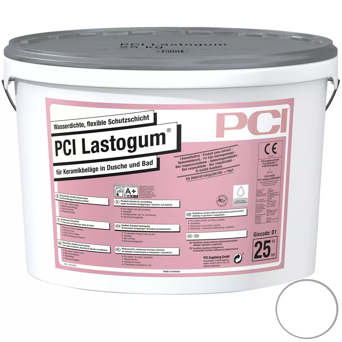PCI Lastogum водоустойчив гъвкав защитен слой бял 25 кг