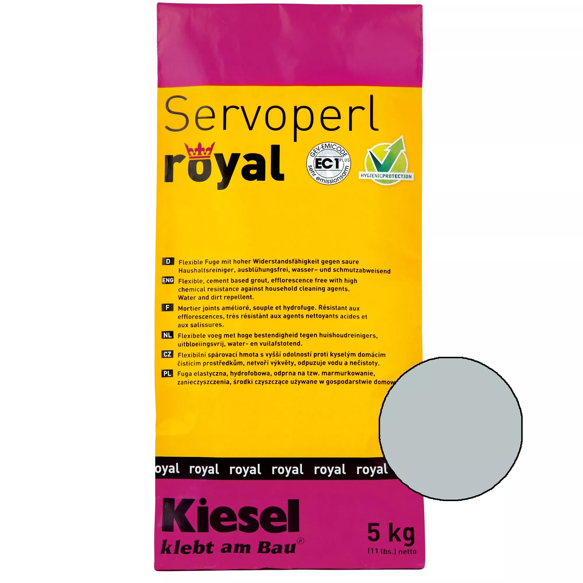 Kiesel Servoperl royal - фугова смес - 5 кг Манхатън