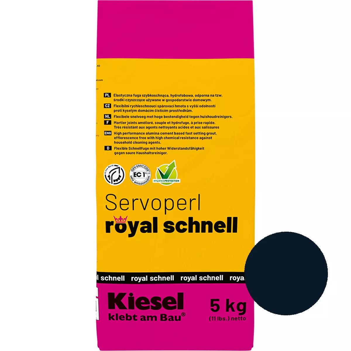 Фугираща смес Servoperl Royal Quick Velvet Black 5 кг