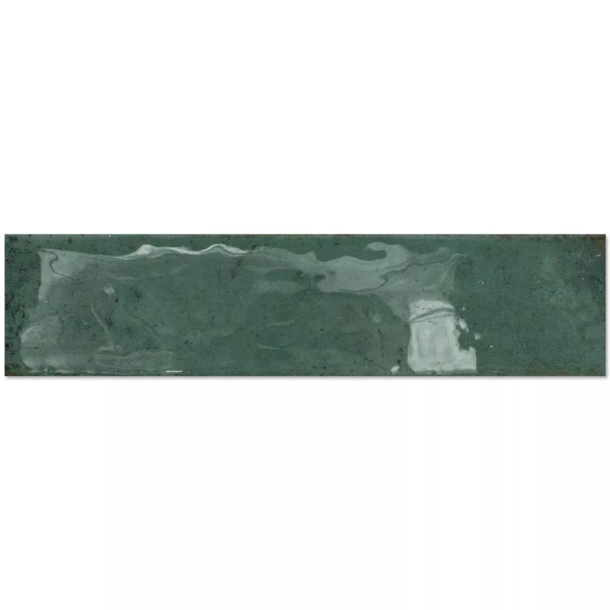 Cтенни Плочки Kiowa Блестящ Вълнообразен Зелено 6x25cm Cтенни Плочки Kiowa Блестящ Вълнообразен Зелено 6x25cm
