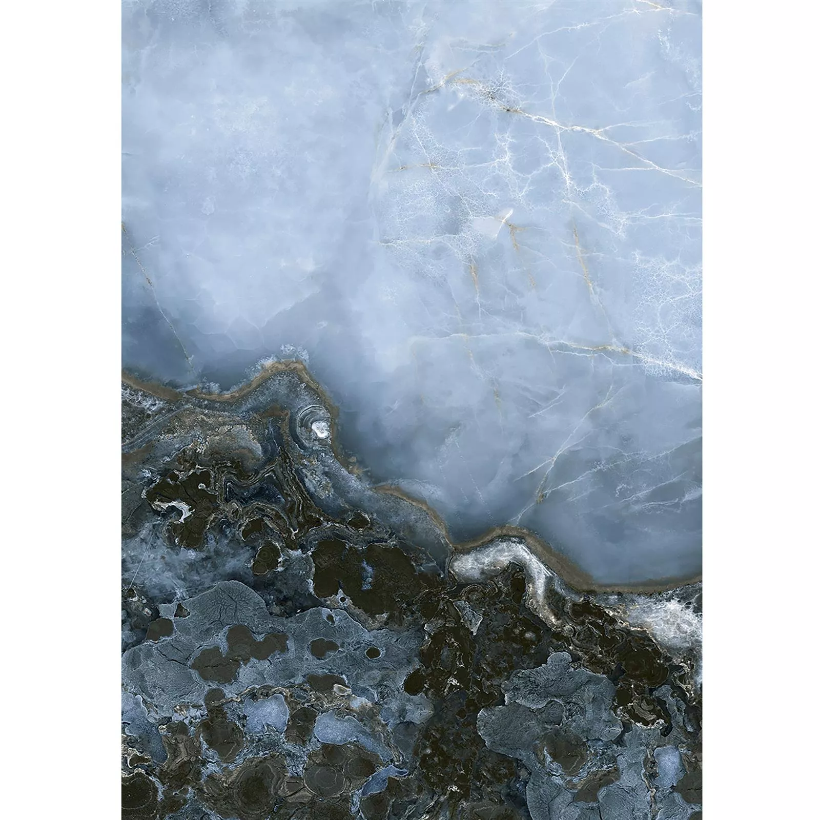 Подова Плочка Naftalin Полиран Черно Син 60x120cm Подова Плочка Naftalin Полиран Черно Син 60x120cm