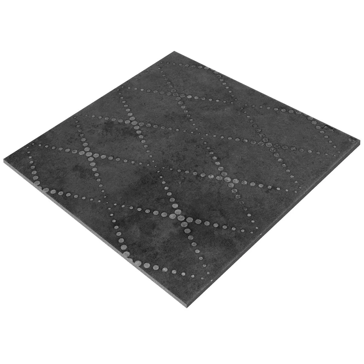 Плочки За Под Chicago Метален Вид Антрацит R9 - 18,5x18,5 cm Pattern