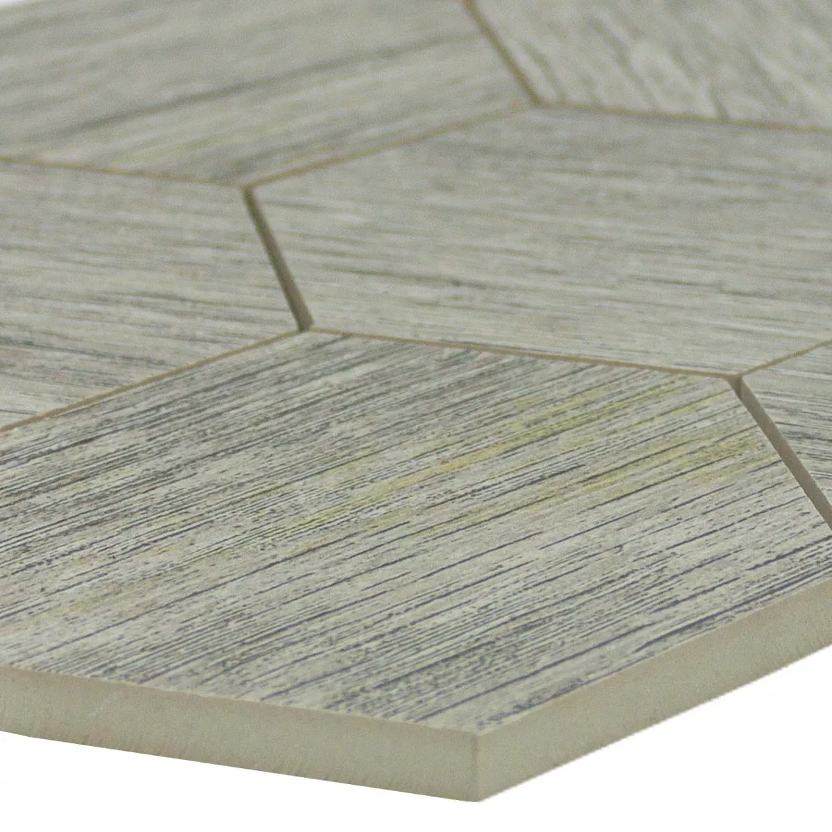 Порцеланови Kаменинови Изделия Mозаечни Плочки Шестоъгълник Straubing Сив Порцеланови Kаменинови Изделия Mозаечни Плочки Шестоъгълник Straubing Сив