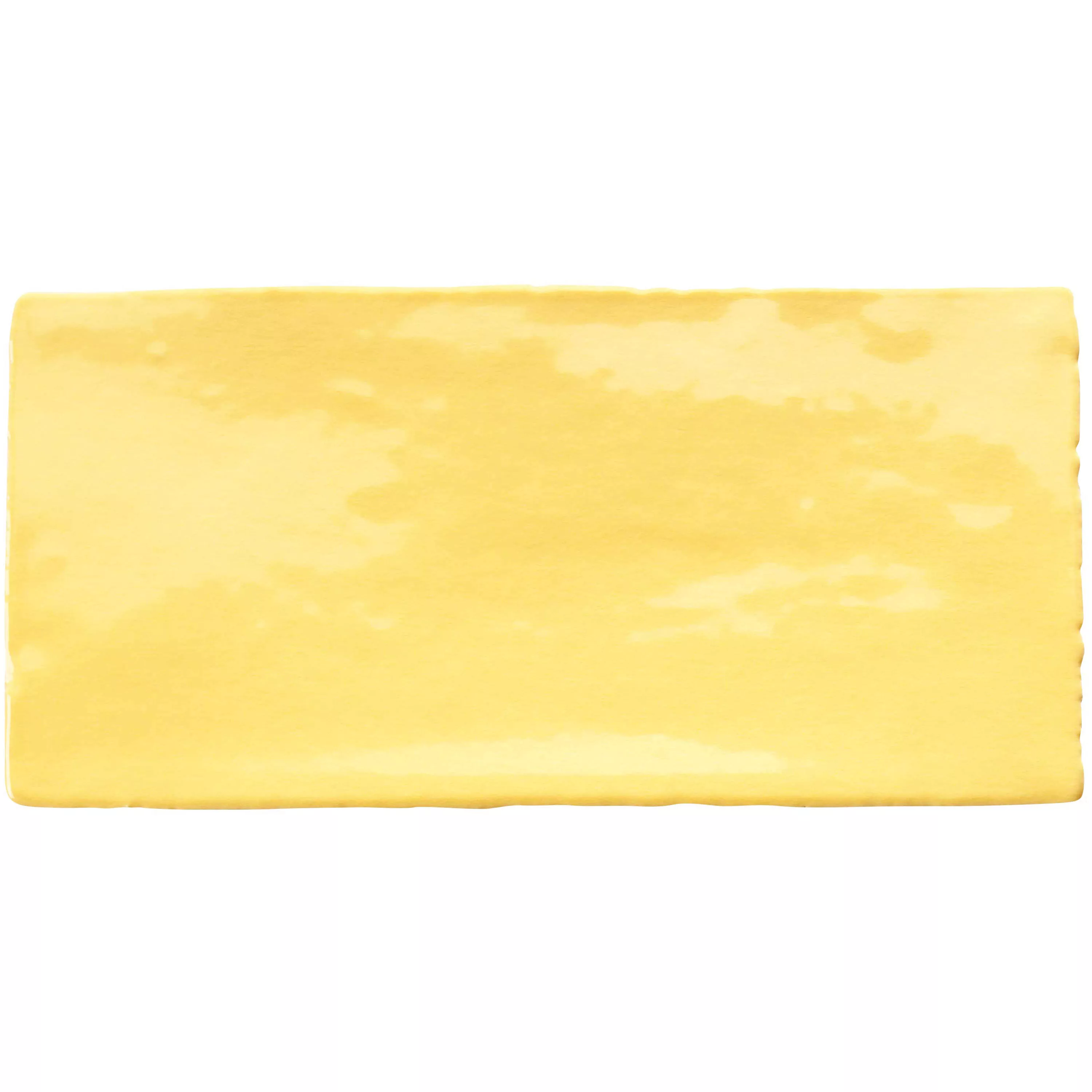 Cтенна Плочка Algier Pъчна Изработка 7,5x15cm Лимонено Жълто