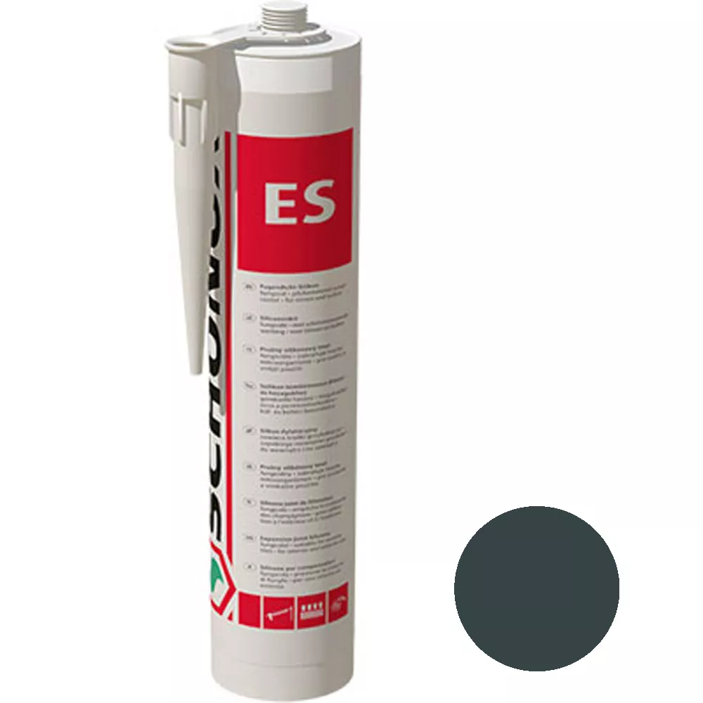 Schönox ES антрацитен силикон за уплътняване на фуги (300 ml)