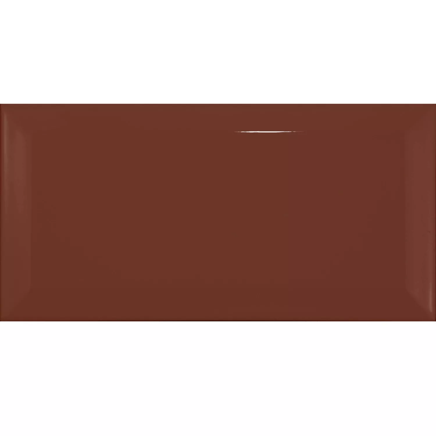 Mетро плочка Kафяво Блестящ 7,5x15 cm Фасет Pitcox Marron