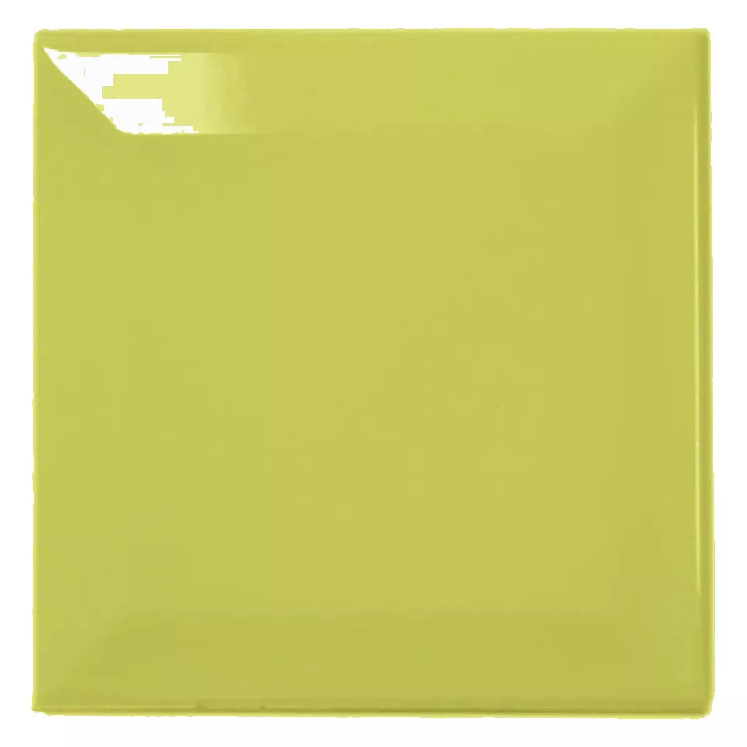 Mетро плочка Зелено Блестящ 10x10 cm Фасет Catarina Pistacho
