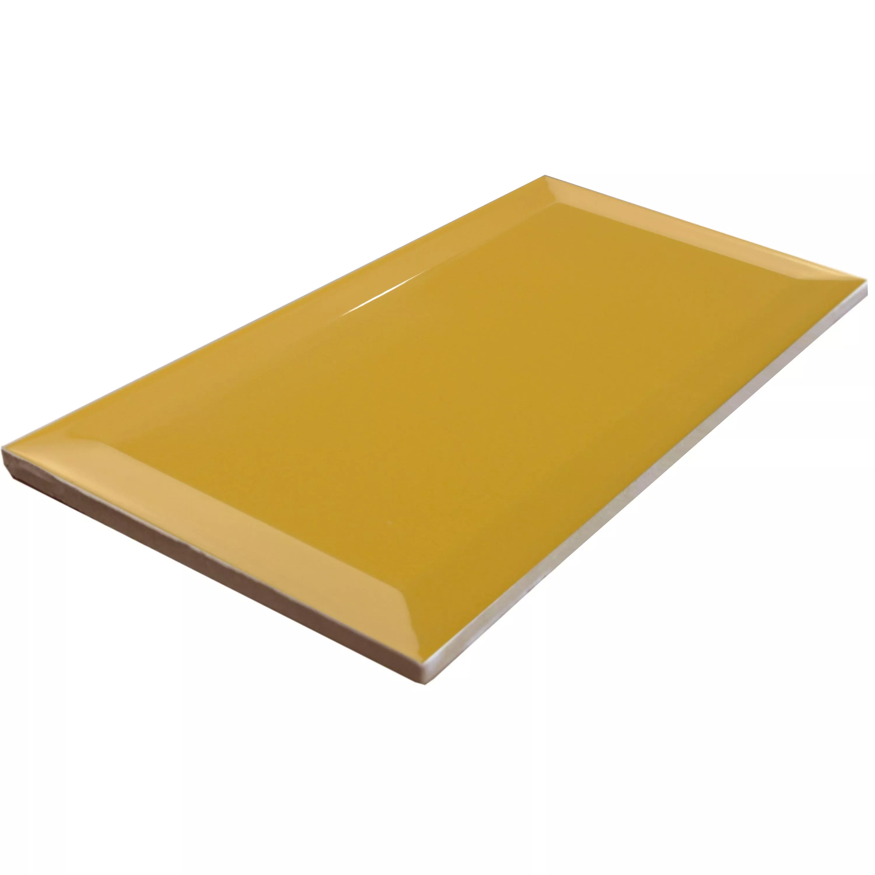 Metro Cтенни Плочки Brussel Фасет 10x20x0,7cm Amarillo Yema