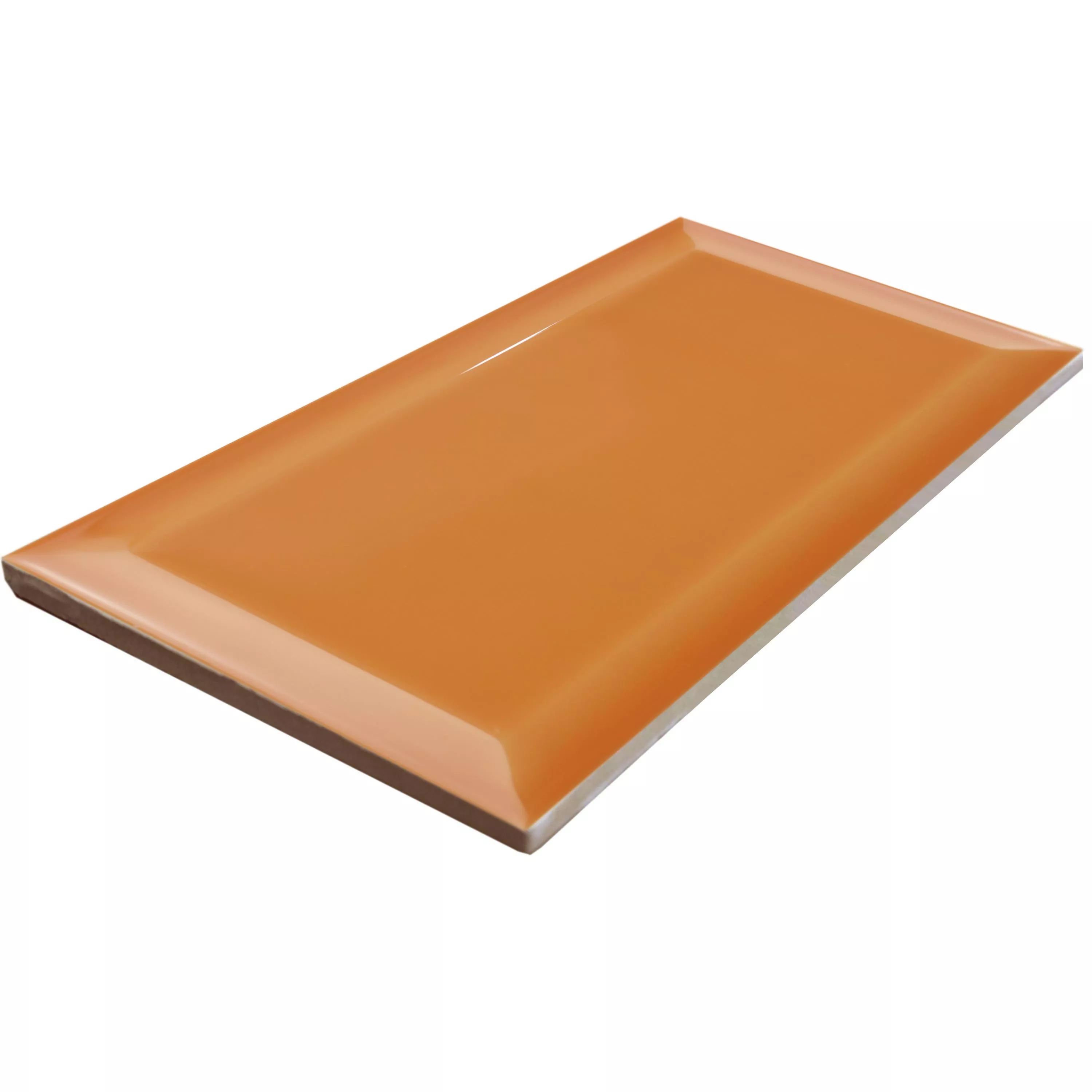 Mодел Metro Cтенни Плочки Brasilia Фасет 7,5x15x0,7cm Naranja