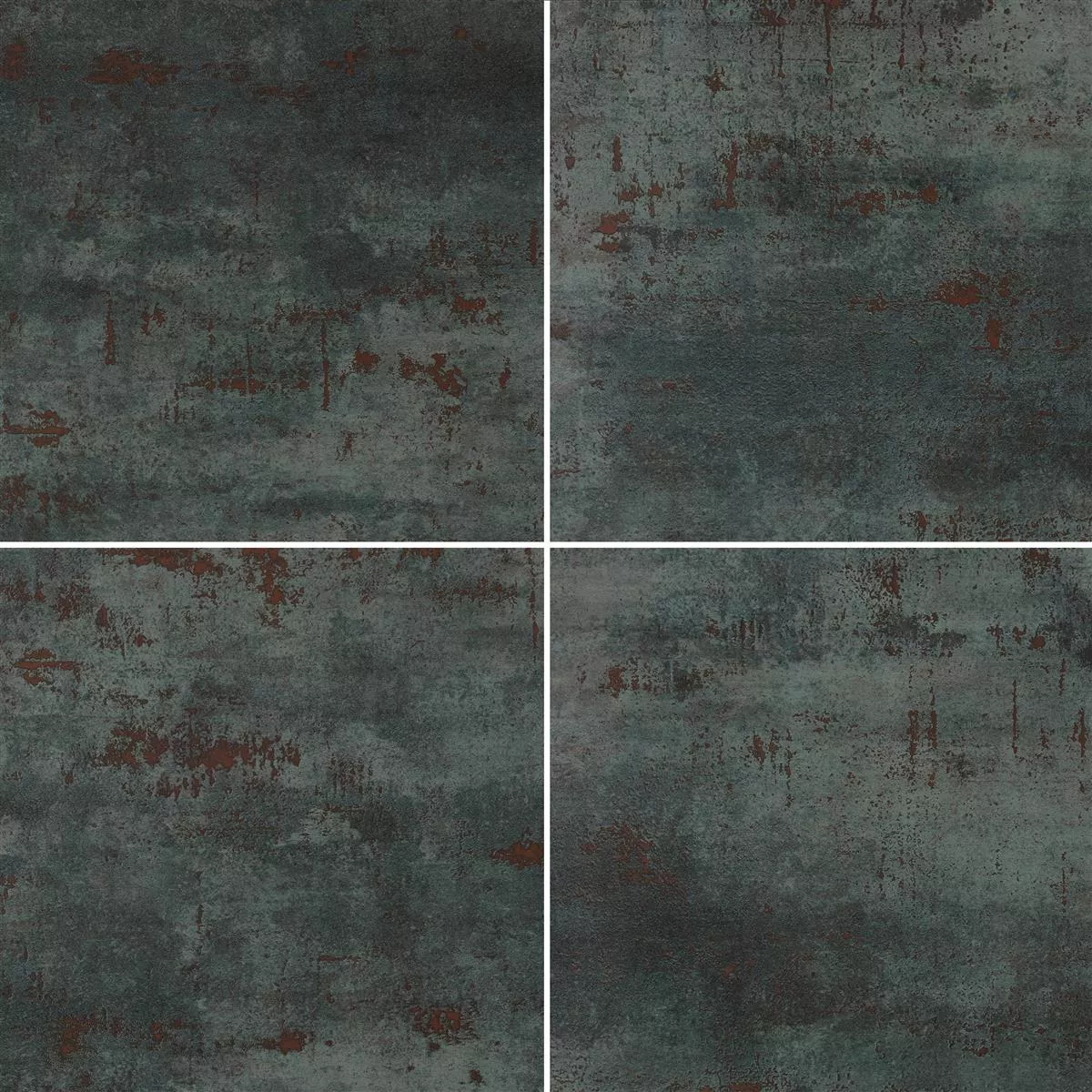 Mодел Плочки За Под Phantom Метален Вид Частично Полиран Sea Green 60x60cm