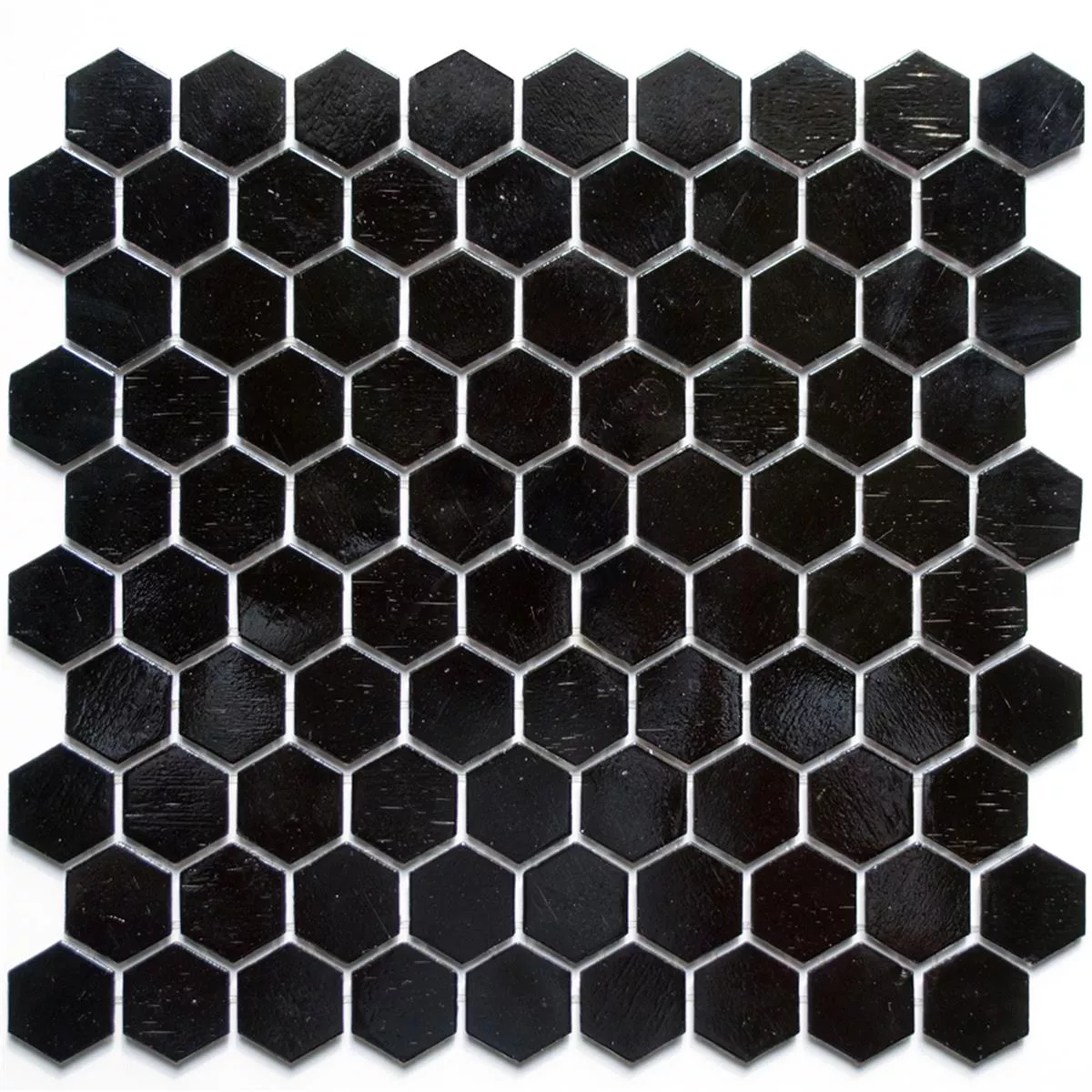 Cтъклена Mозайка Плочки Trend-Vi Hexagonal 208 Черно