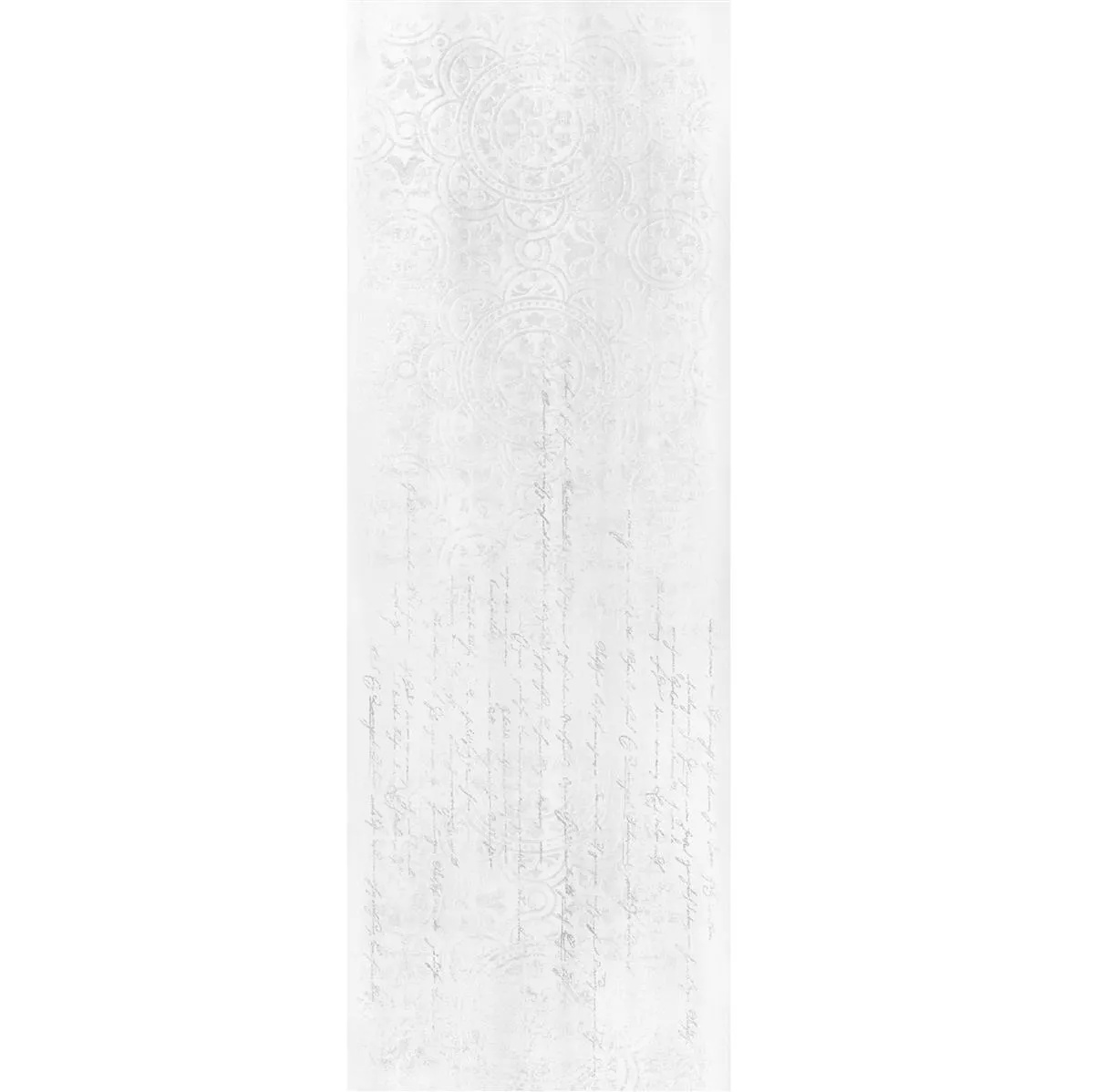 Cтенна Плочка Anderson Eстествен ръб 30x90cm Бяло Декор