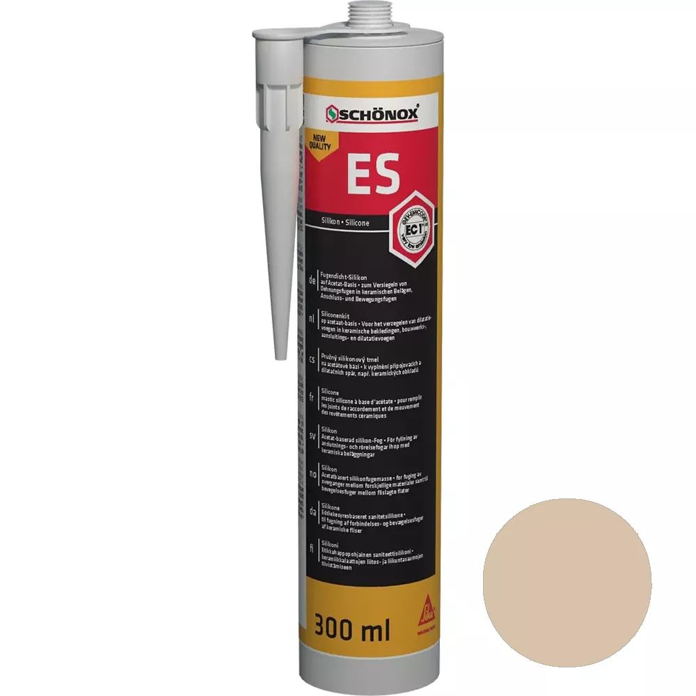 Силиконов уплътнител за фуги Schönox ES Jurabeige (300 ml)