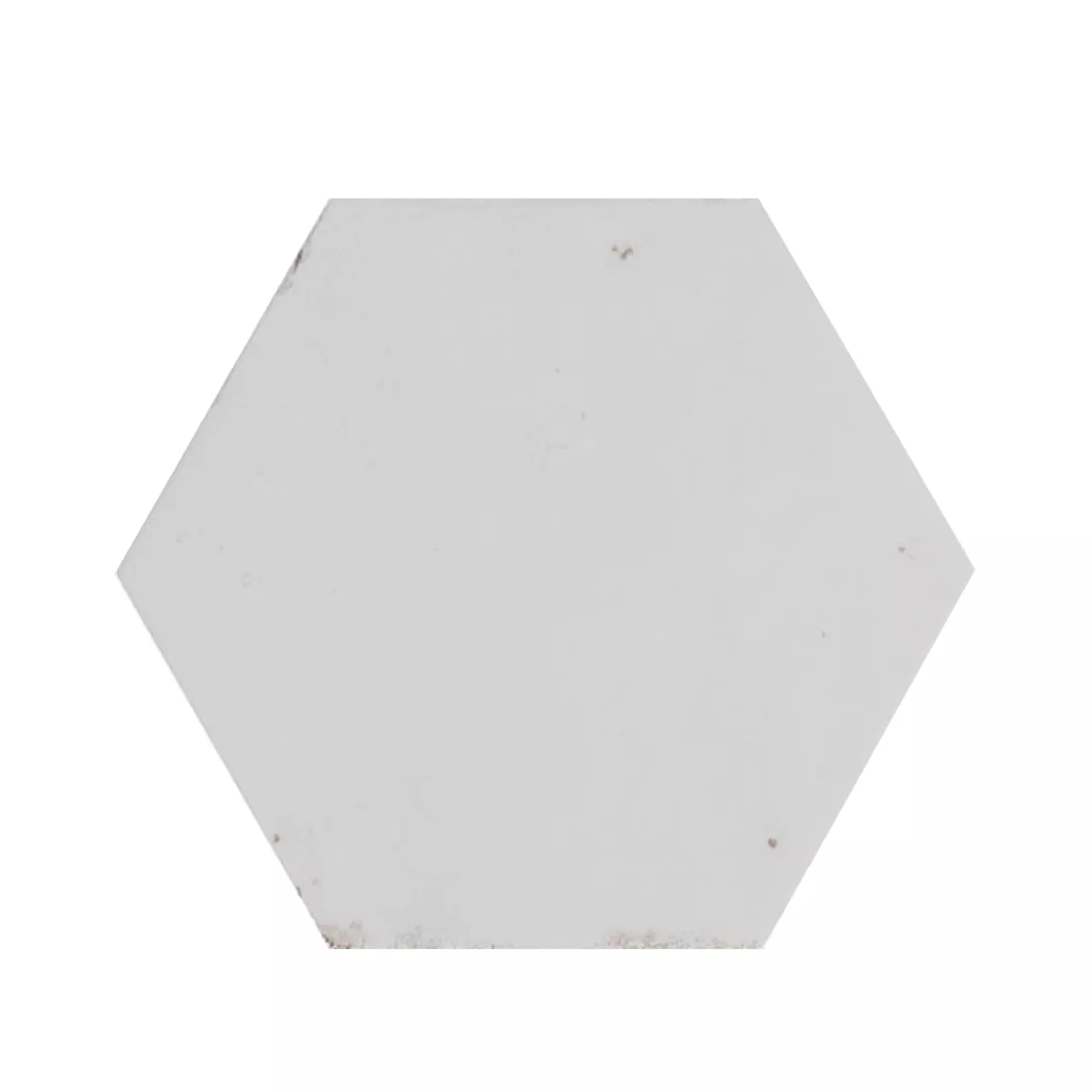 Lorino Бяло Блестящ Шестоъгълник 18,2x21 cm