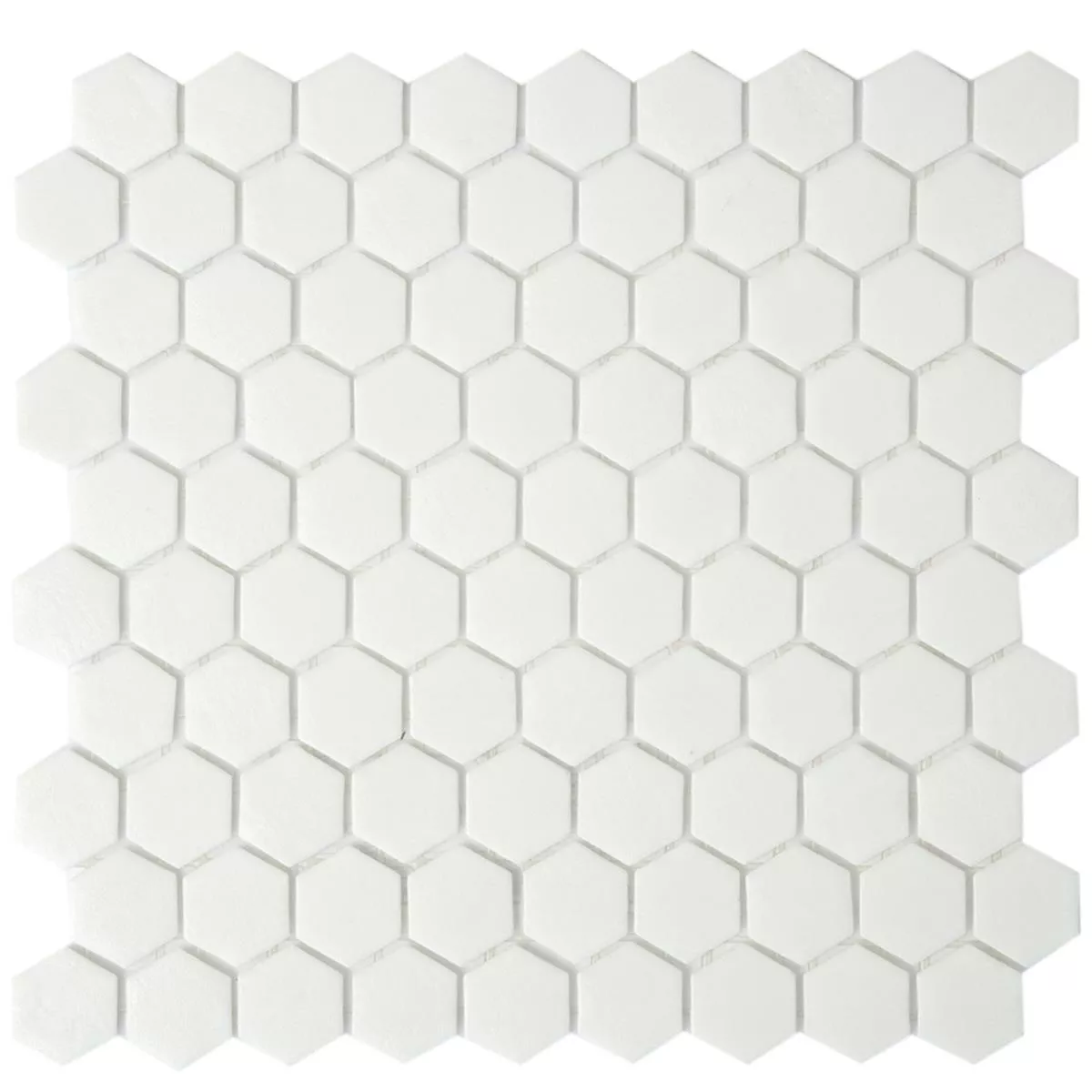 Cтъклена Mозайка Плочки Trend-Vi Hexagonal 160 Бяло