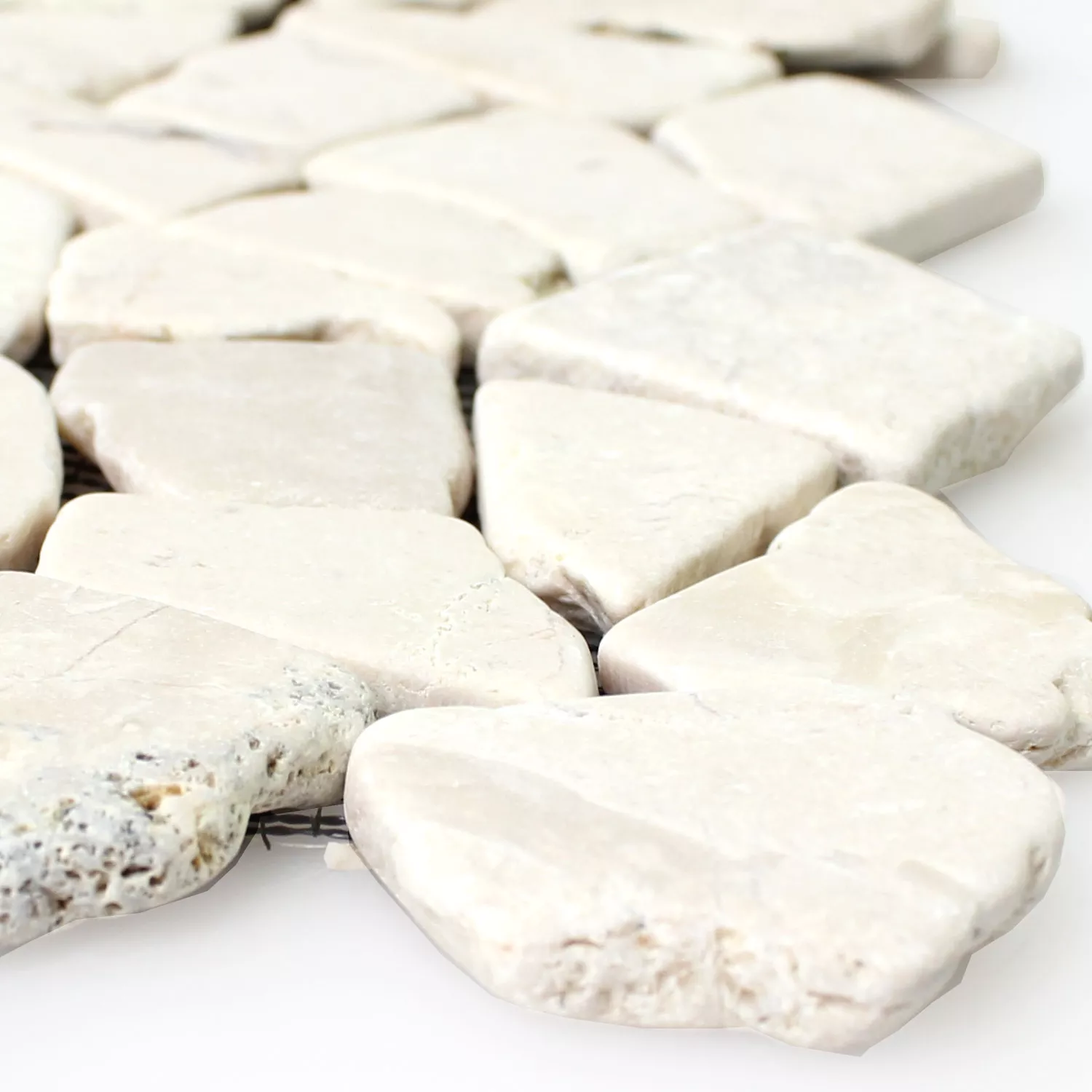 Mраморна Фрактура Естествен Kамък Mозаечни Плочки Solares Biancone Mраморна Фрактура Естествен Kамък Mозаечни Плочки Solares Biancone