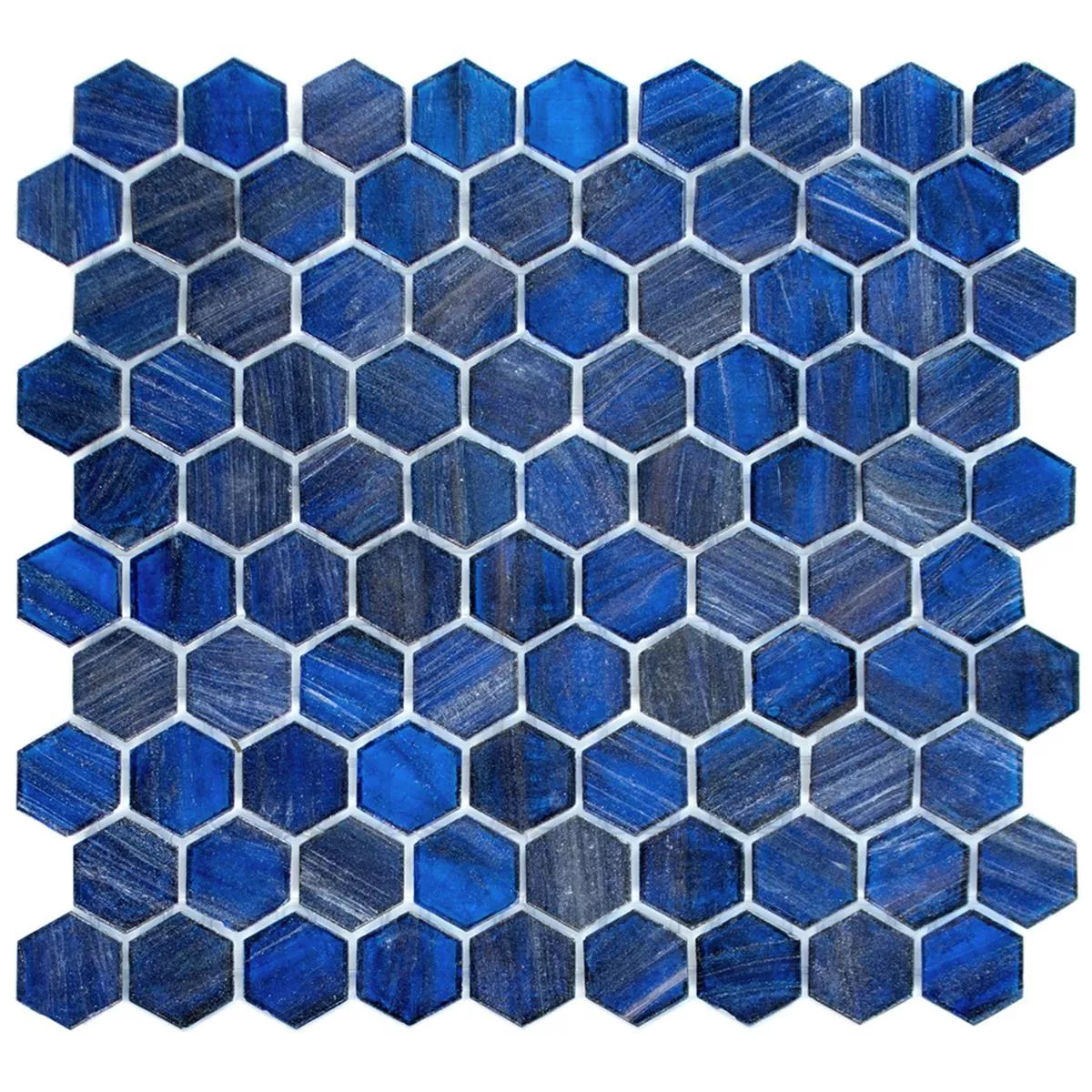 Cтъклена Mозайка Плочки Trend-Vi Hexagonal 239 Син