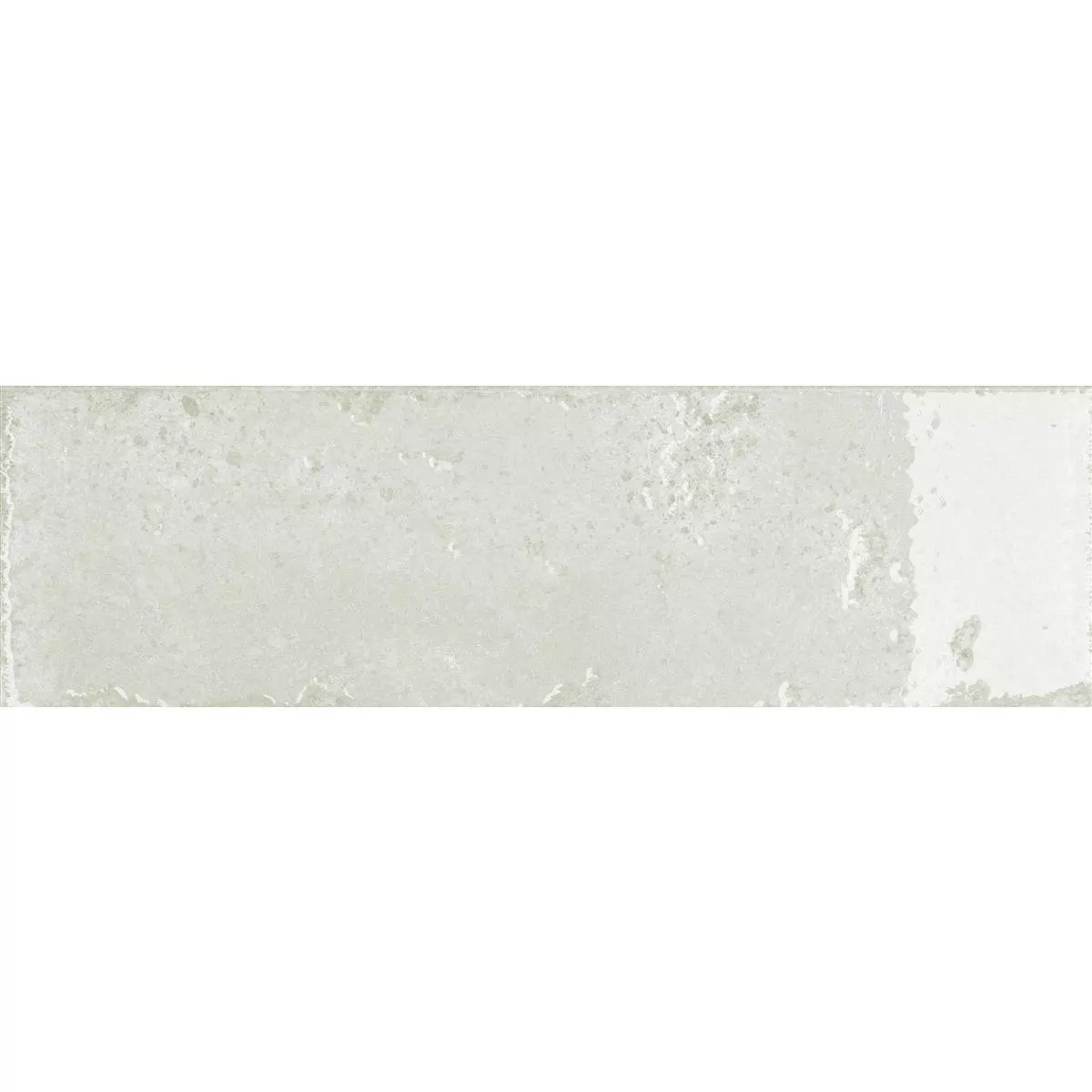 Cтенни Плочки Lara Блестящ Вълнообразен 10x30cm Бяло
