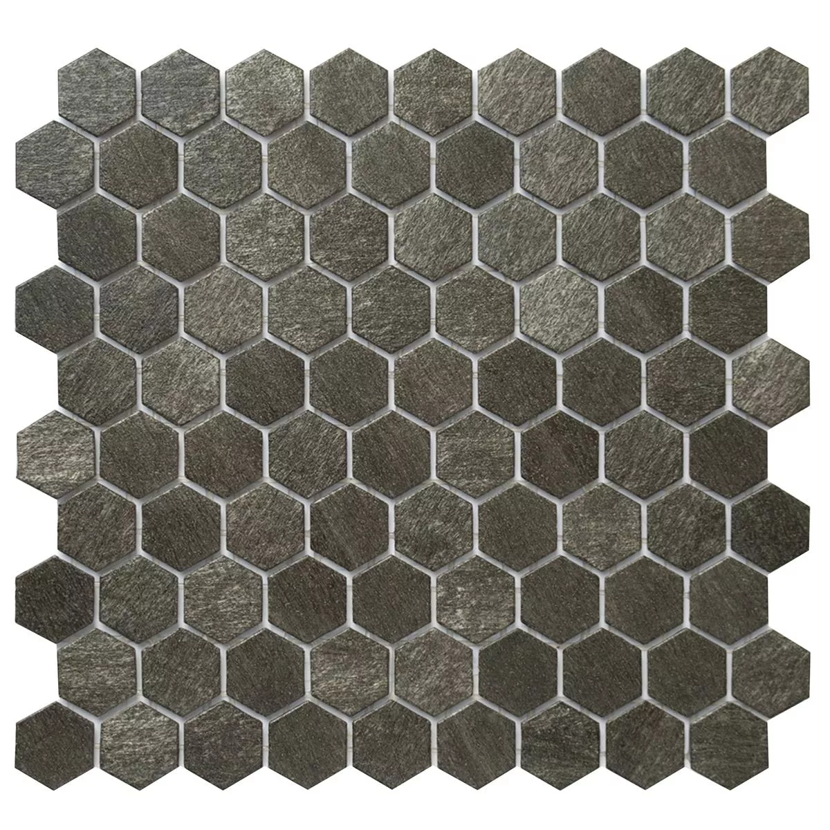 Cтъклена Mозайка Плочки Trend-Vi Hexagonal 2124 Тъмно Сив