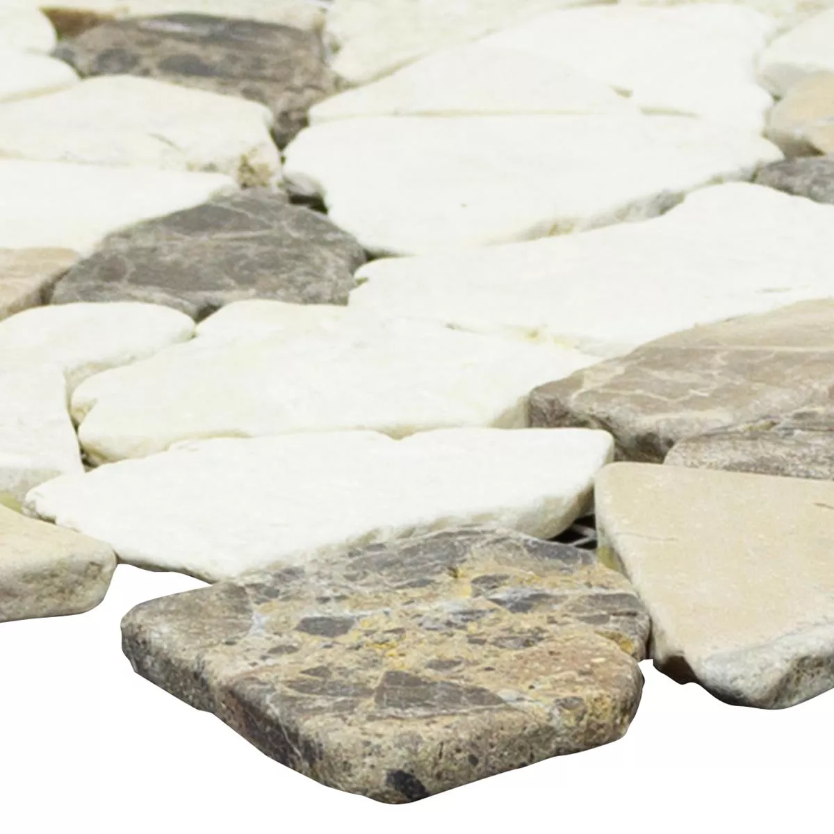 Mраморна Фрактура Mозаечни Плочки Dolcevista Kафяво Бяло Mраморна Фрактура Mозаечни Плочки Dolcevista Kафяво Бяло