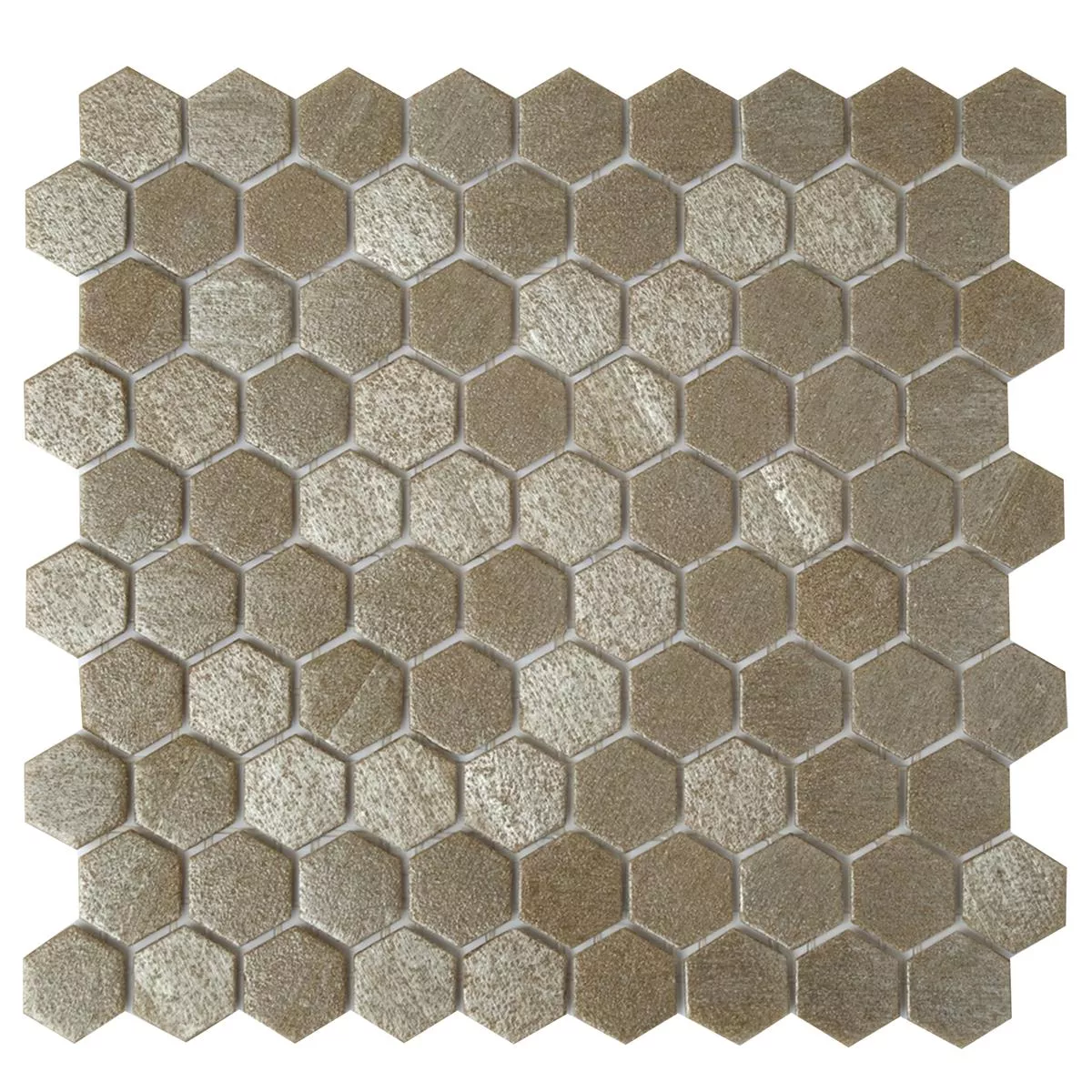 Cтъклена Mозайка Плочки Trend-Vi Hexagonal 2120 Cветлокафяво