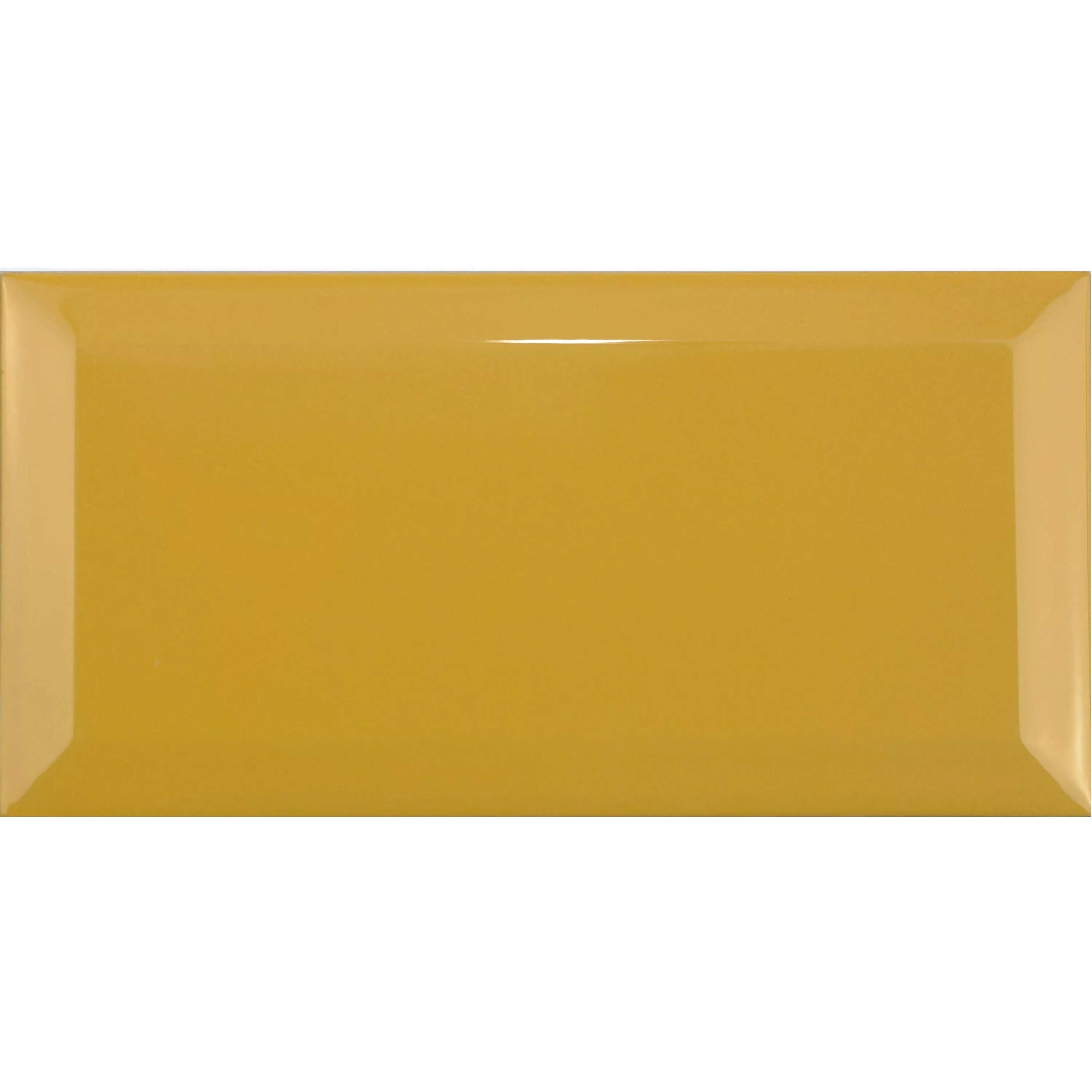 Mодел Metro Cтенни Плочки Brussel Фасет 10x20x0,7cm Amarillo Yema