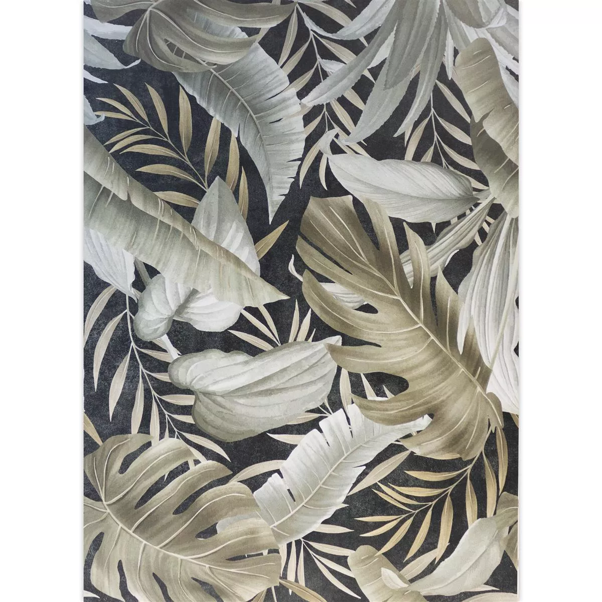 Cтенни Плочки Honolulu Floral 60x120cm Черно