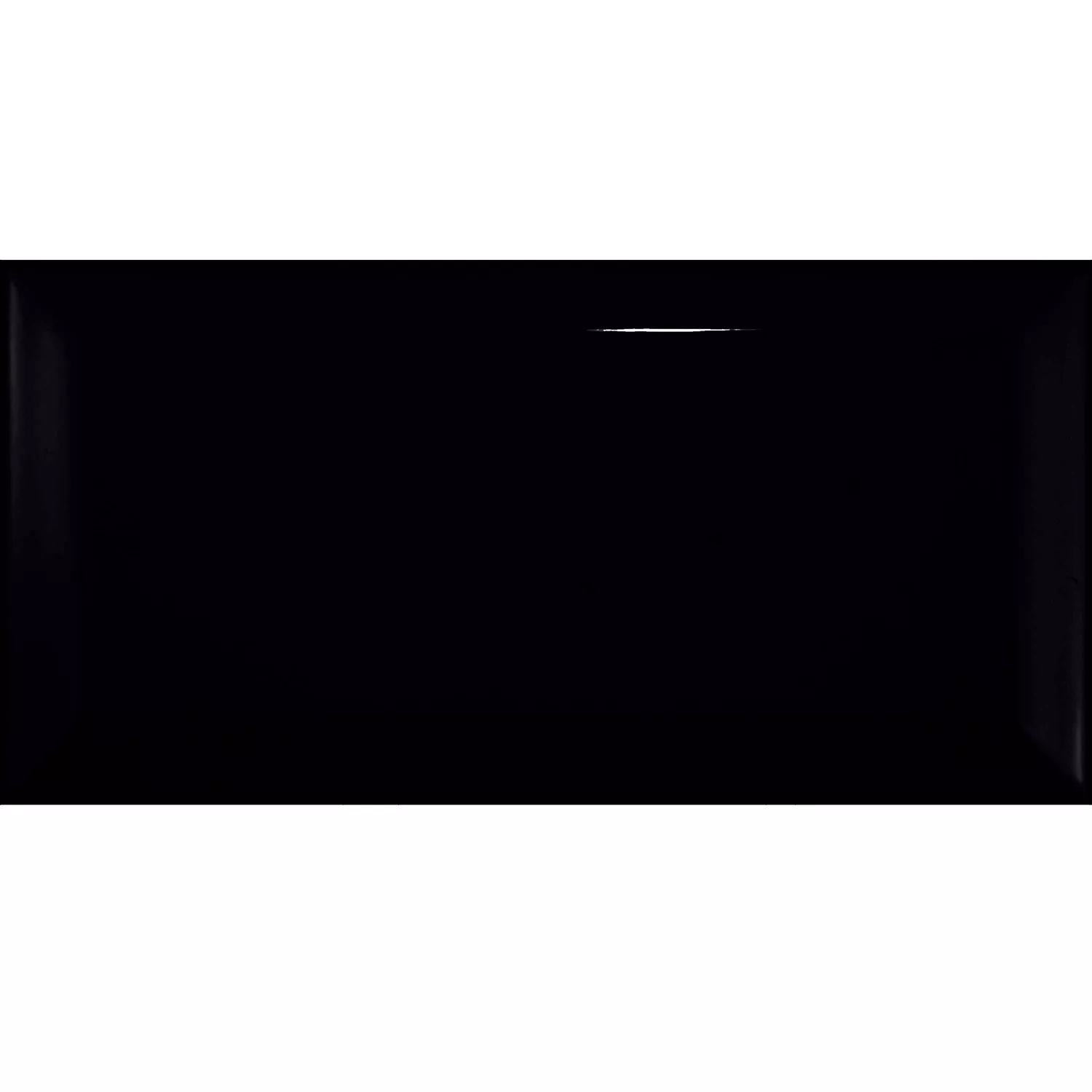 Mетро плочка Черно Блестящ 7,5x15 cm Фасет Pitcox Negro