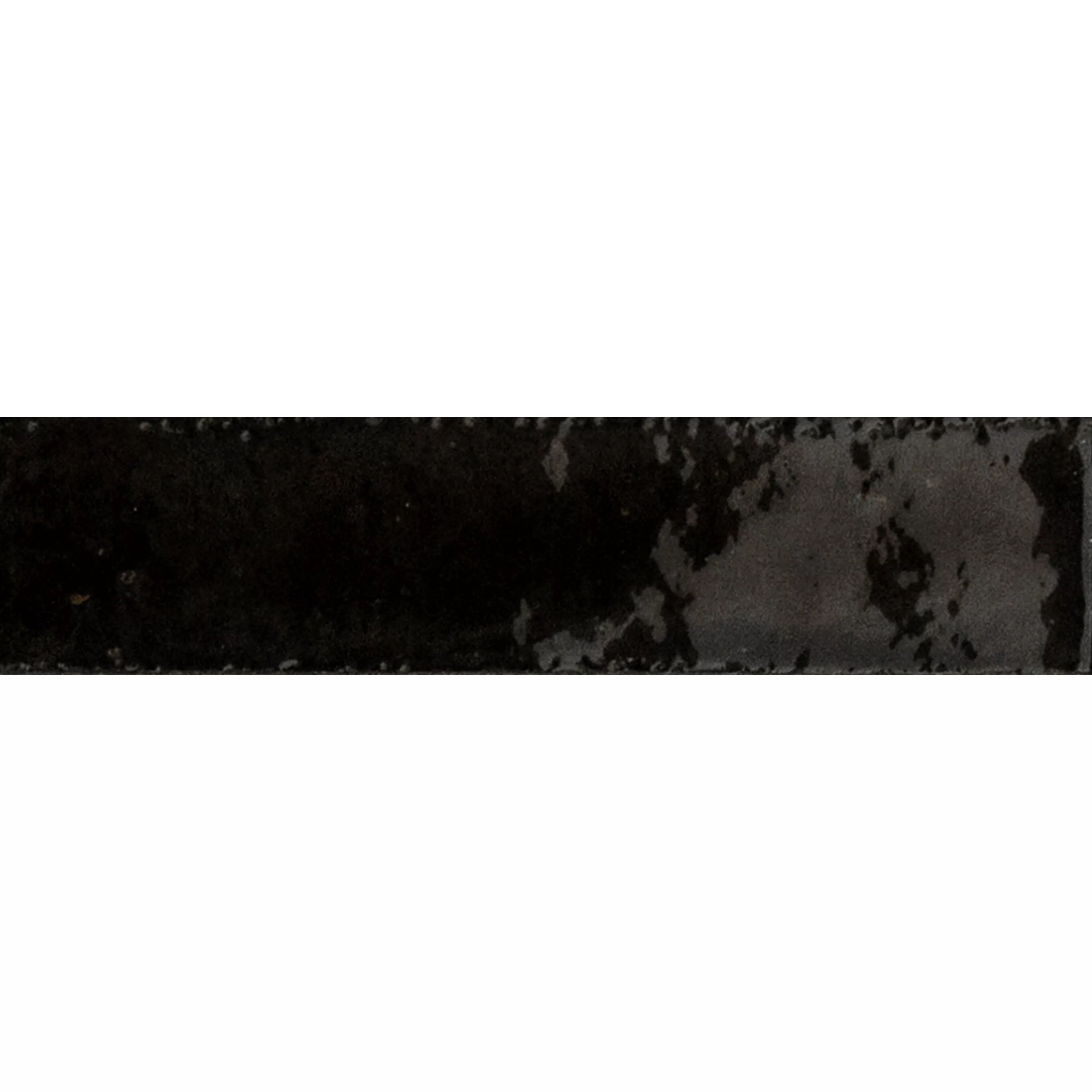 Cтенни Плочки Laguna Блестящ Вълнообразен Черно 6x24cm