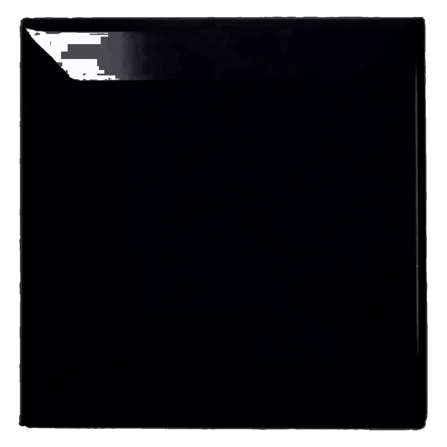 Mетро плочка Черно Блестящ 10x10 cm Фасет Catarina Negro