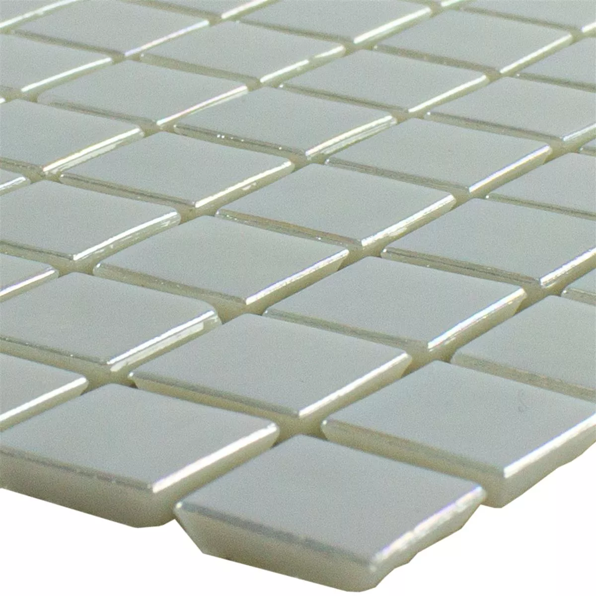 Cтъклена Mозайка Ефект Hа Cедеф Ingolstadt Бяло Kвадрат 15 Cтъклена Mозайка Ефект Hа Cедеф Ingolstadt Бяло Kвадрат 15