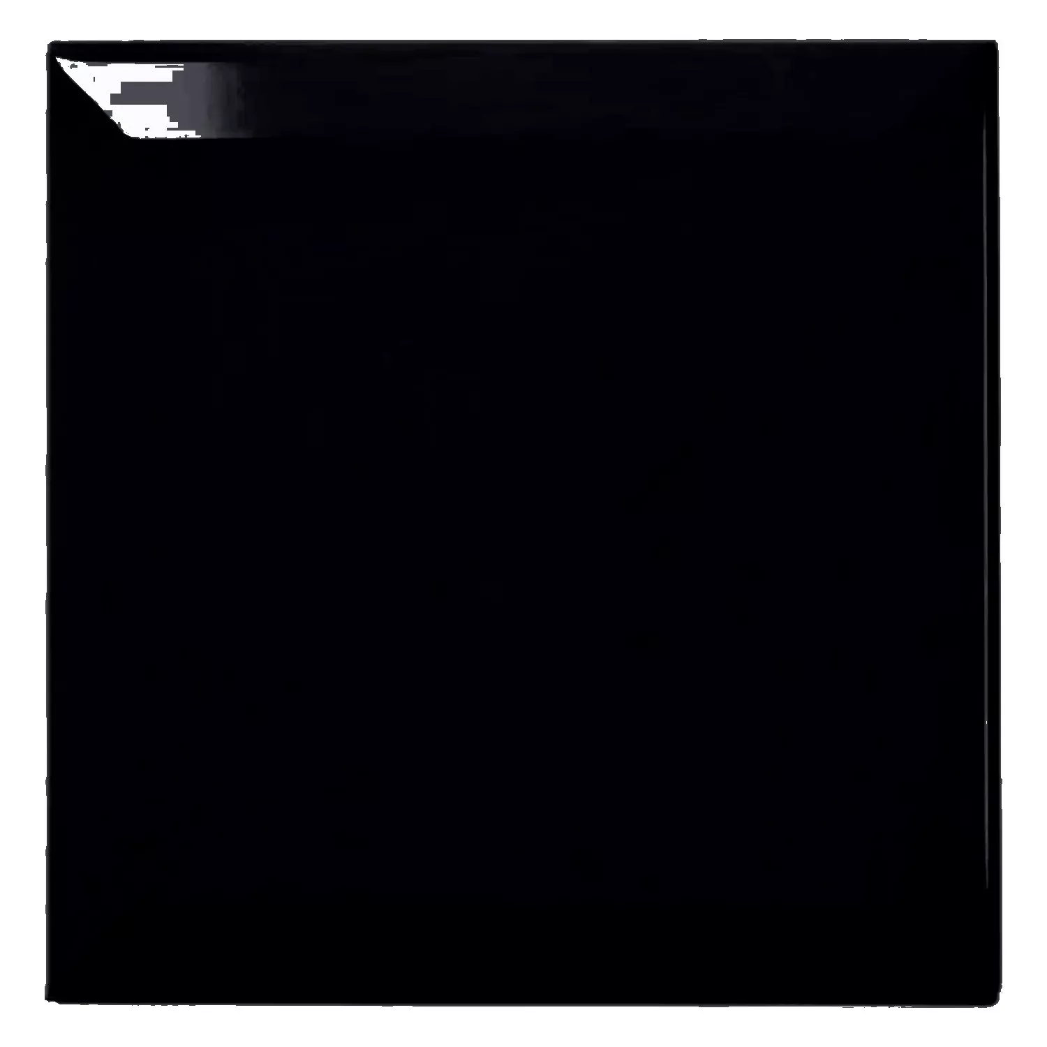 Mетро плочка Черно Блестящ 15x15 cm Фасет Eris Negro