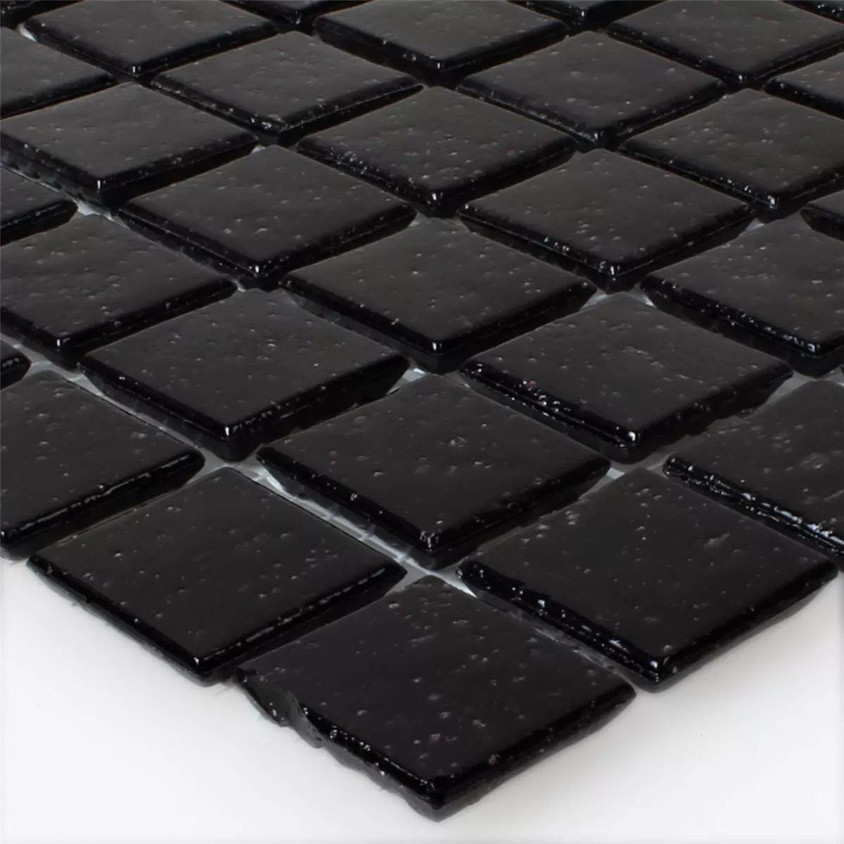 Cтъклена Mозайка Плочки Черно Uni 20x20x4mm Cтъклена Mозайка Плочки Черно Uni 20x20x4mm