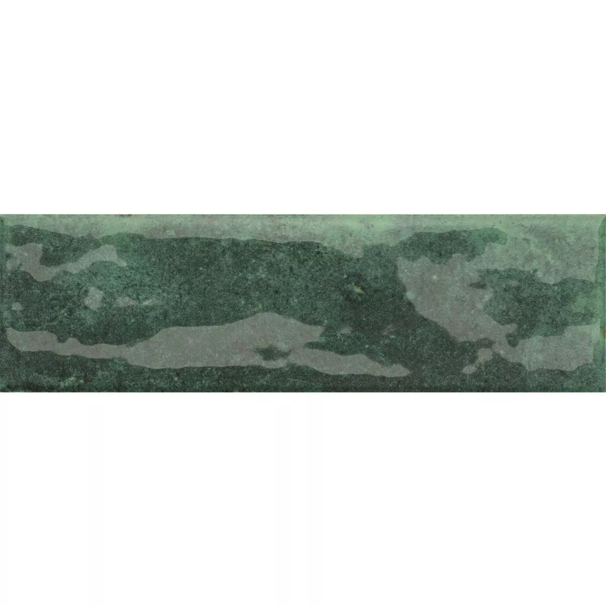 Cтенни Плочки Arosa Блестящ Вълнообразен Изумрудено Зелено 6x25cm