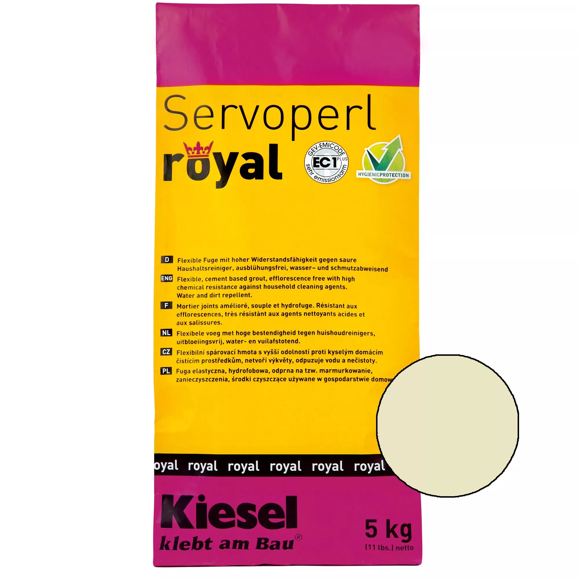 Kiesel Servoperl royal - смес за фуги-5кг жасмин
