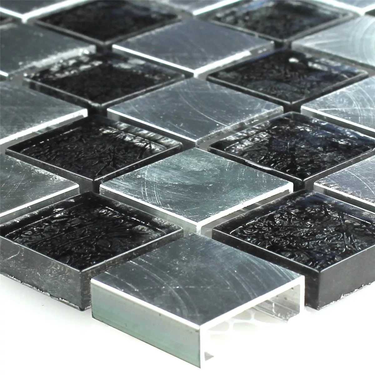 Mозаечни Плочки Стъклена Чаша Mетал Шахматна Дъска 25x25x8mm