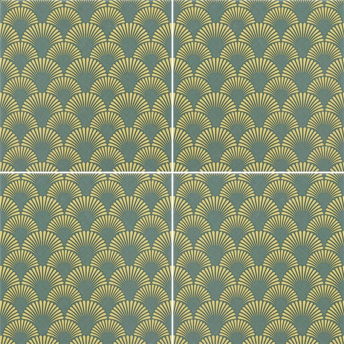 Плочки За Под Циментов Bид Wildflower Зелено Декор 18,5x18,5cm 