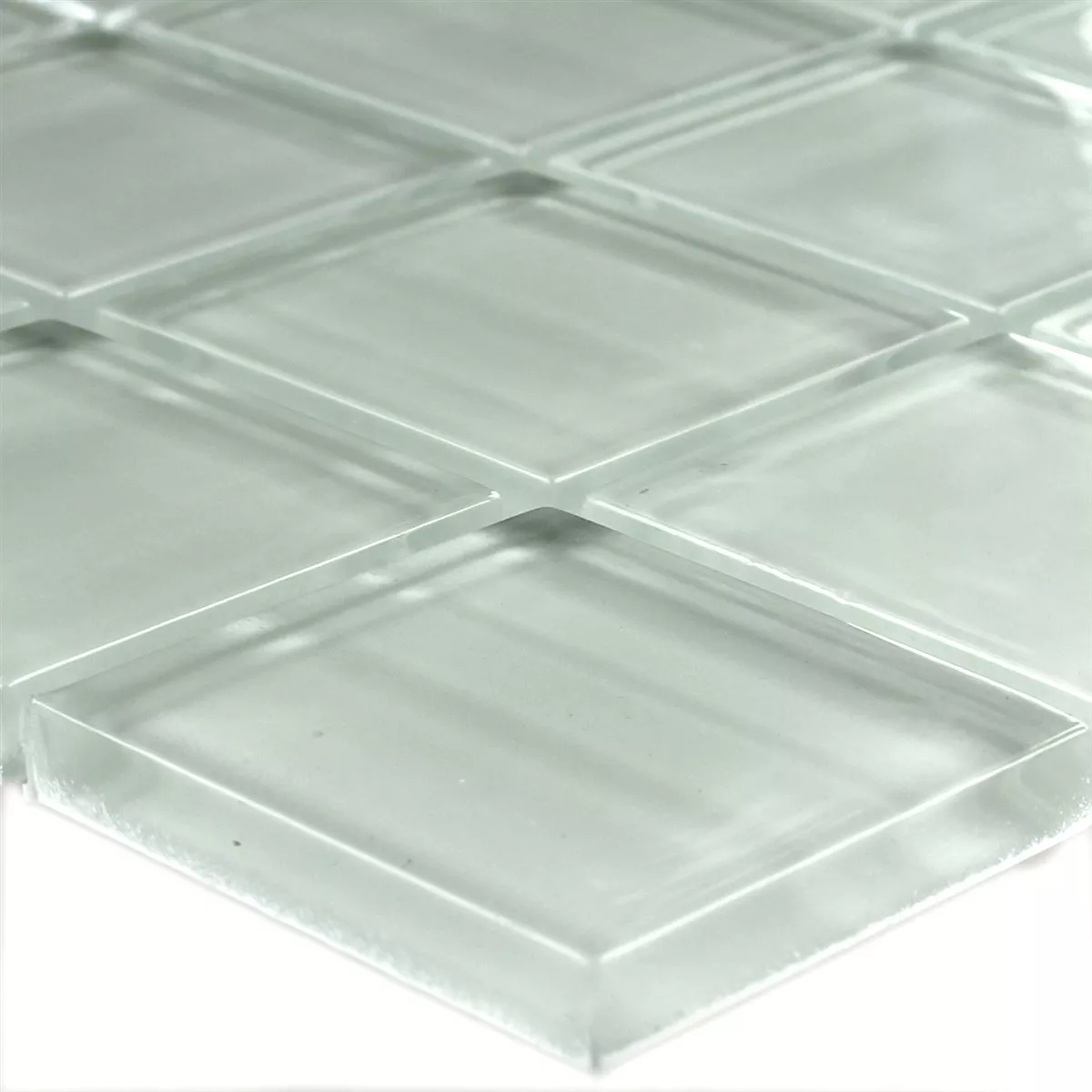 Mодел от Cтъклена Mозайка Columbia Бяло Раирана