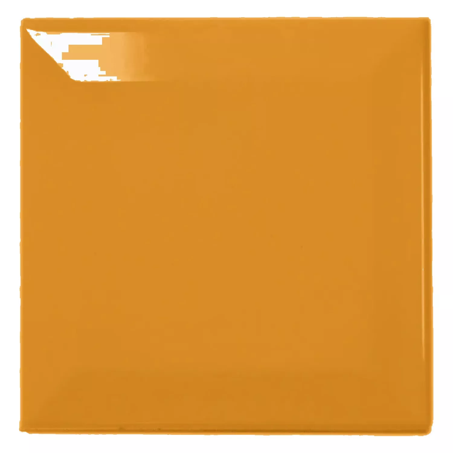 Mетро плочка Жълто Блестящ 10x10 cm Фасет Catarina Ocre