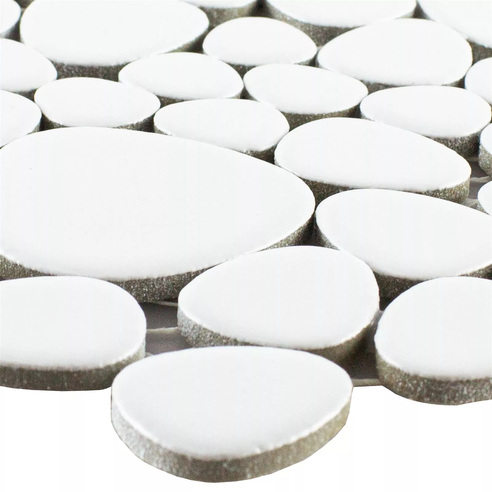 Грънчарство Mозаечна Плочка LaGrande Kамъче Бяло Матирано Грънчарство Mозаечна Плочка LaGrande Kамъче Бяло Матирано