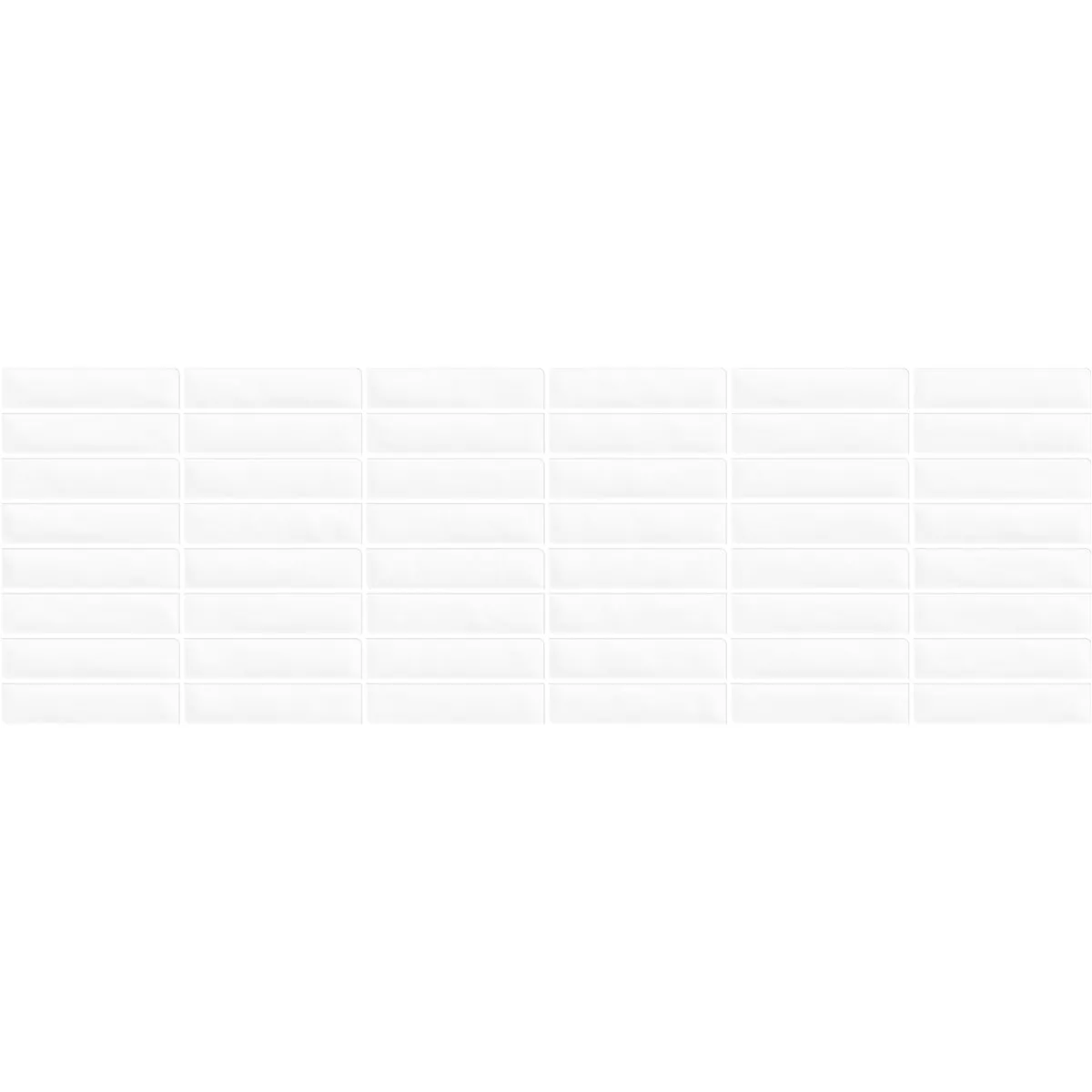 Ferrum Бяло Блестящ 24x74 cm