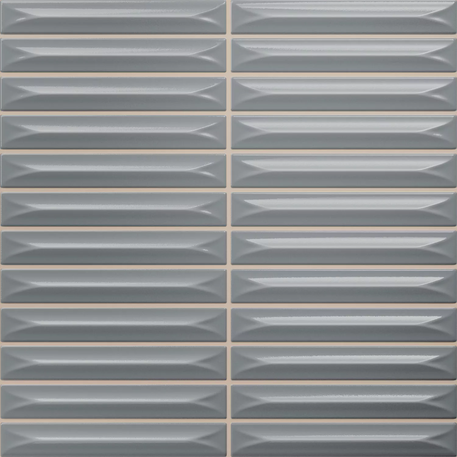 Bevel Сив Блестящ Прът 20x20 cm
