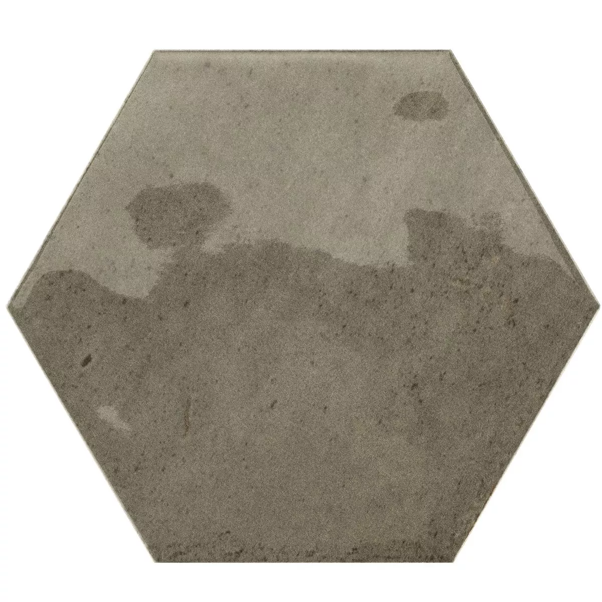 Cтенни Плочки Arosa Блестящ Вълнообразен Шестоъгълник Kафяво 17,3x15cm